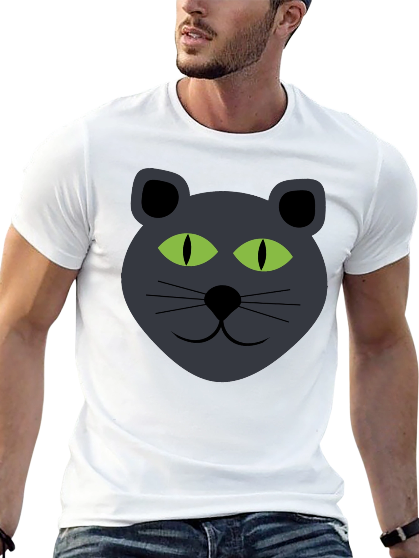 Cat Face Graphic Tee