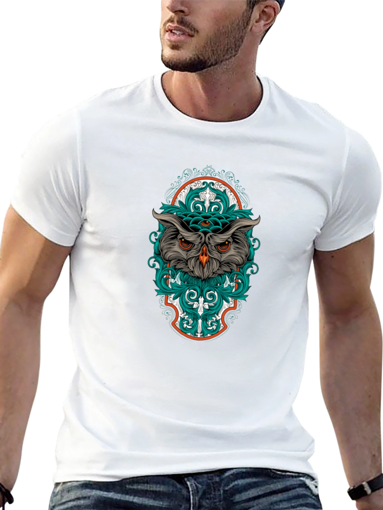 Mystic Owl Graphic Tee - Unique Design
