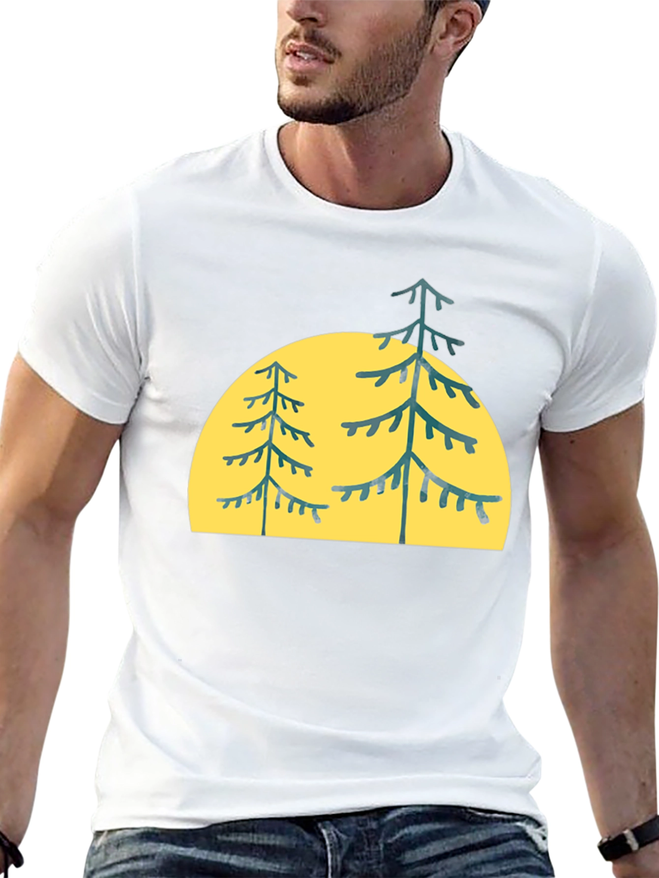 Pine Tree Graphic Tee - Nature Inspired Style