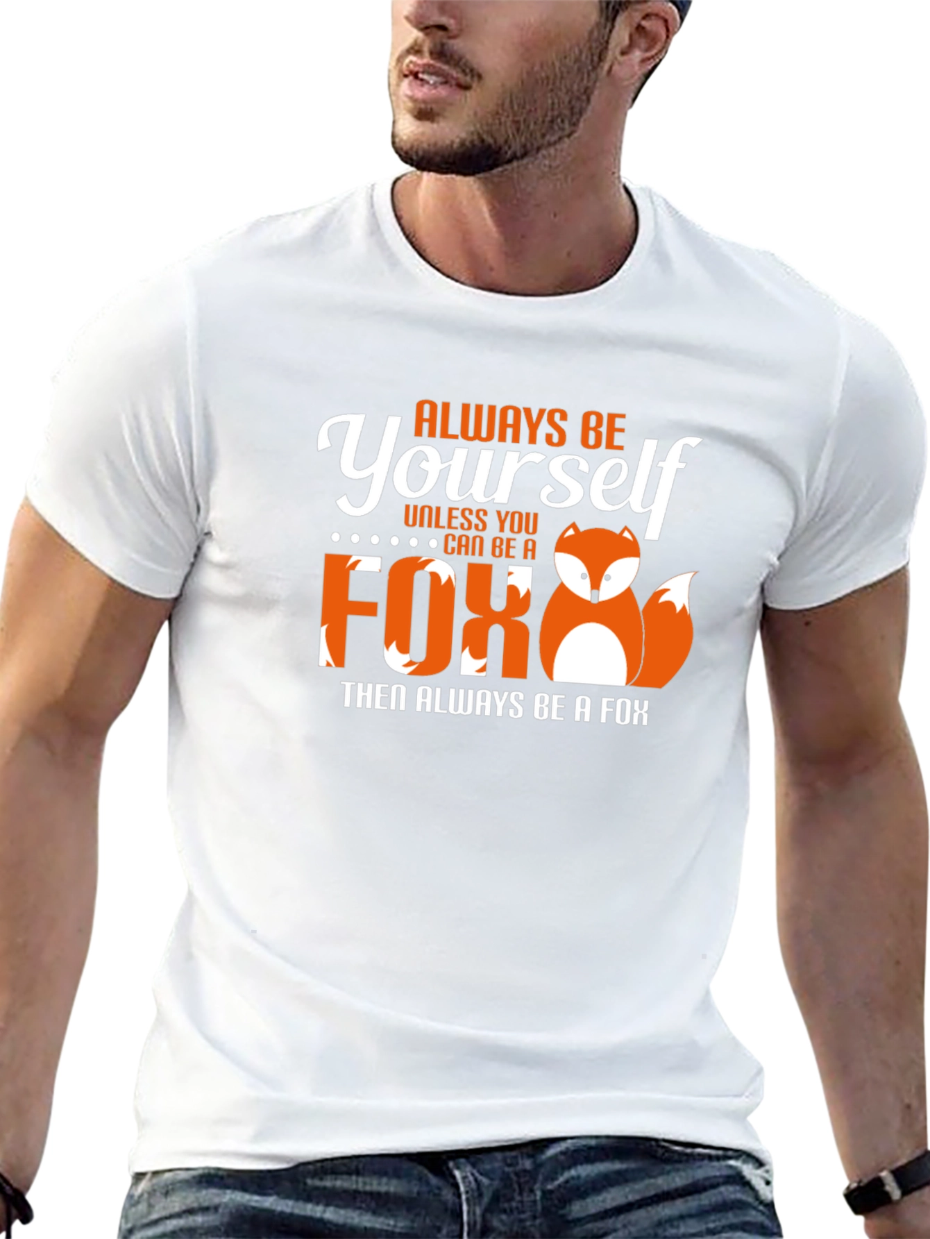 Always Be Yourself Fox Graphic T-Shirt