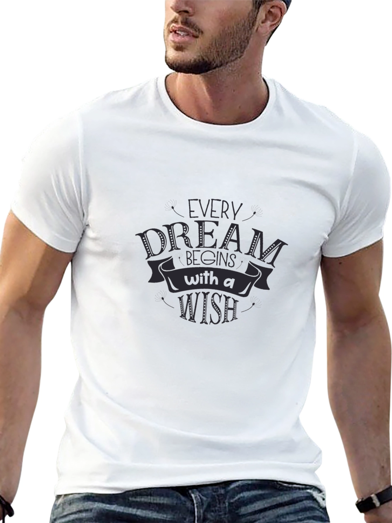 Every Dream Begins With a Wish - Black T-Shirt