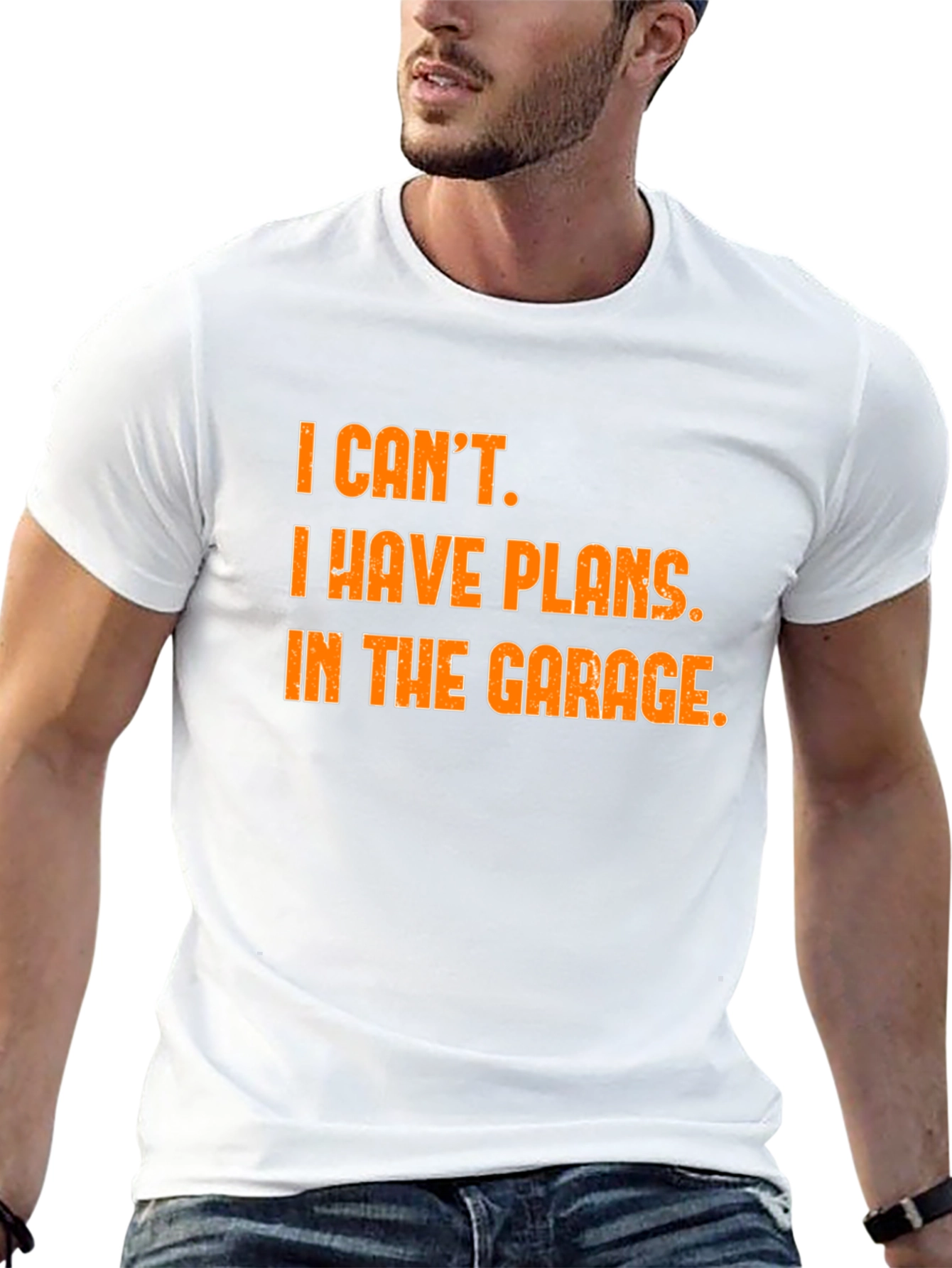 Garage Plans T-Shirt - Black Cotton Blend Novelty Tee