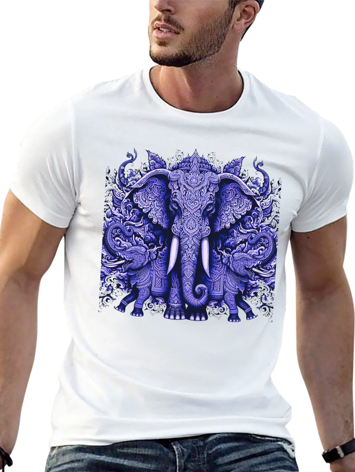 Elephant Graphic Print Tee