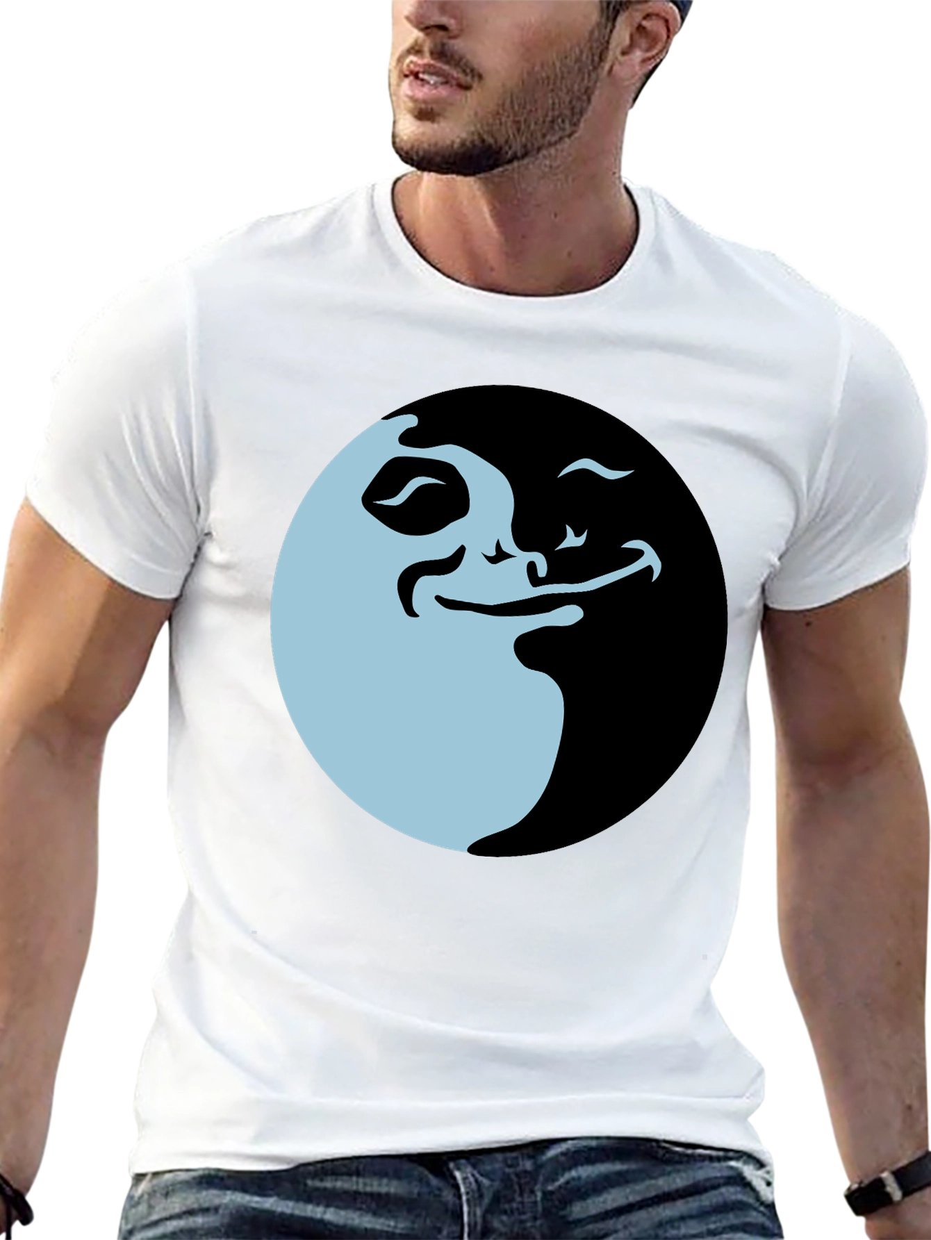 Funny Meme Graphic Tee - Black Cotton T-Shirt