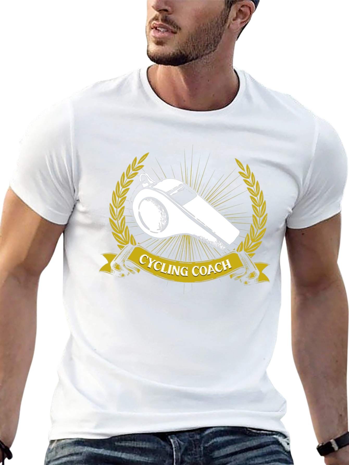 Cycling Coach Whistle Graphic T-Shirt