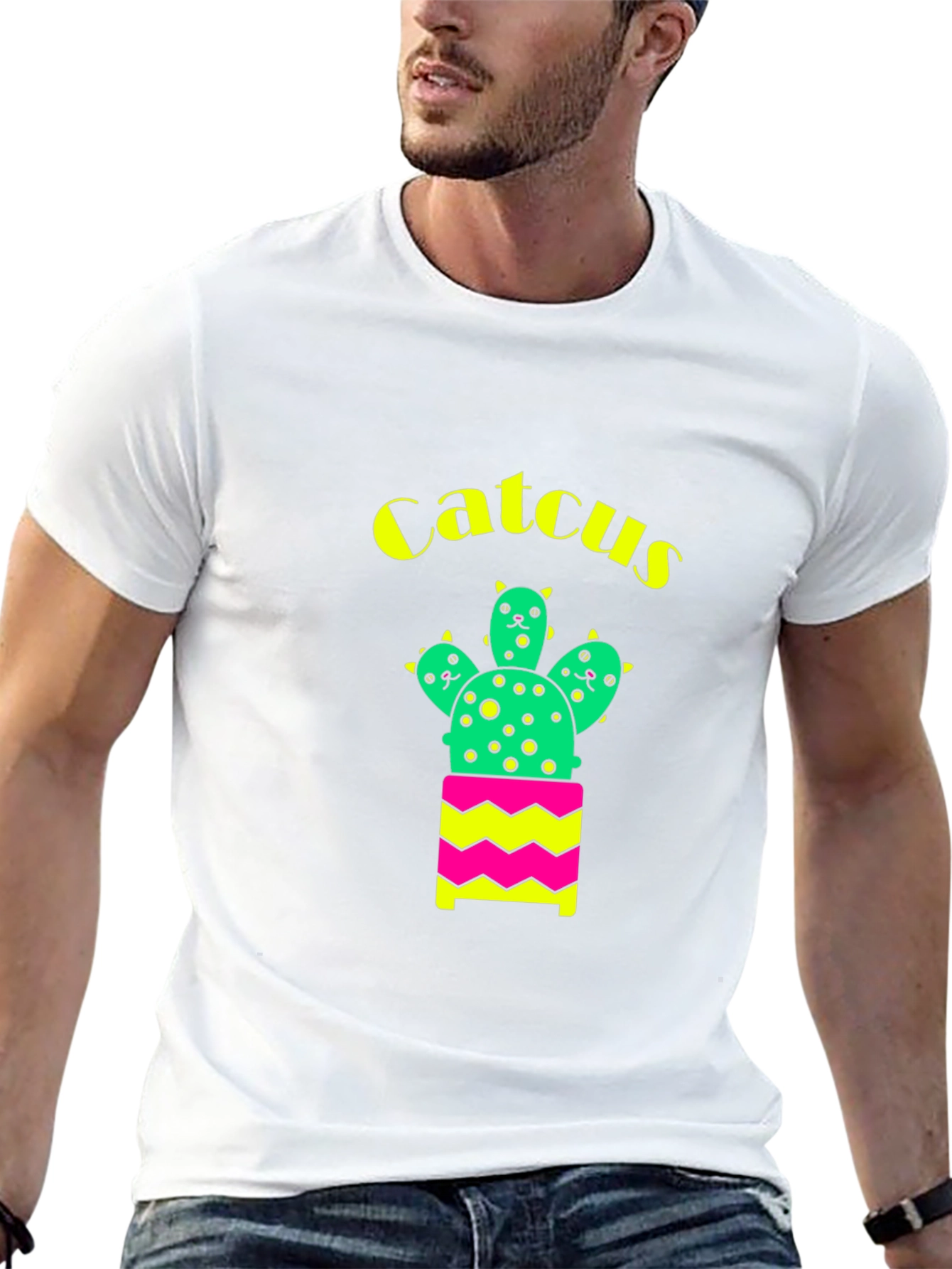 Catcus Graphic T-Shirt - Funny Cute Cactus Tee