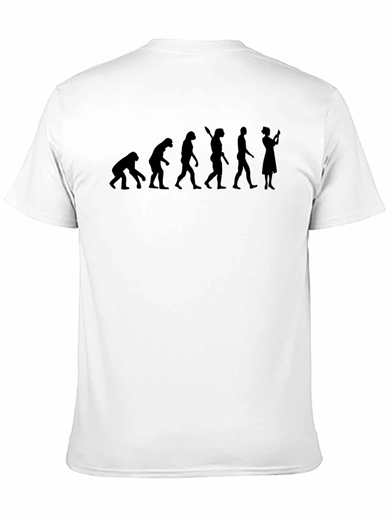 Evolution of Nurse Black T-Shirt