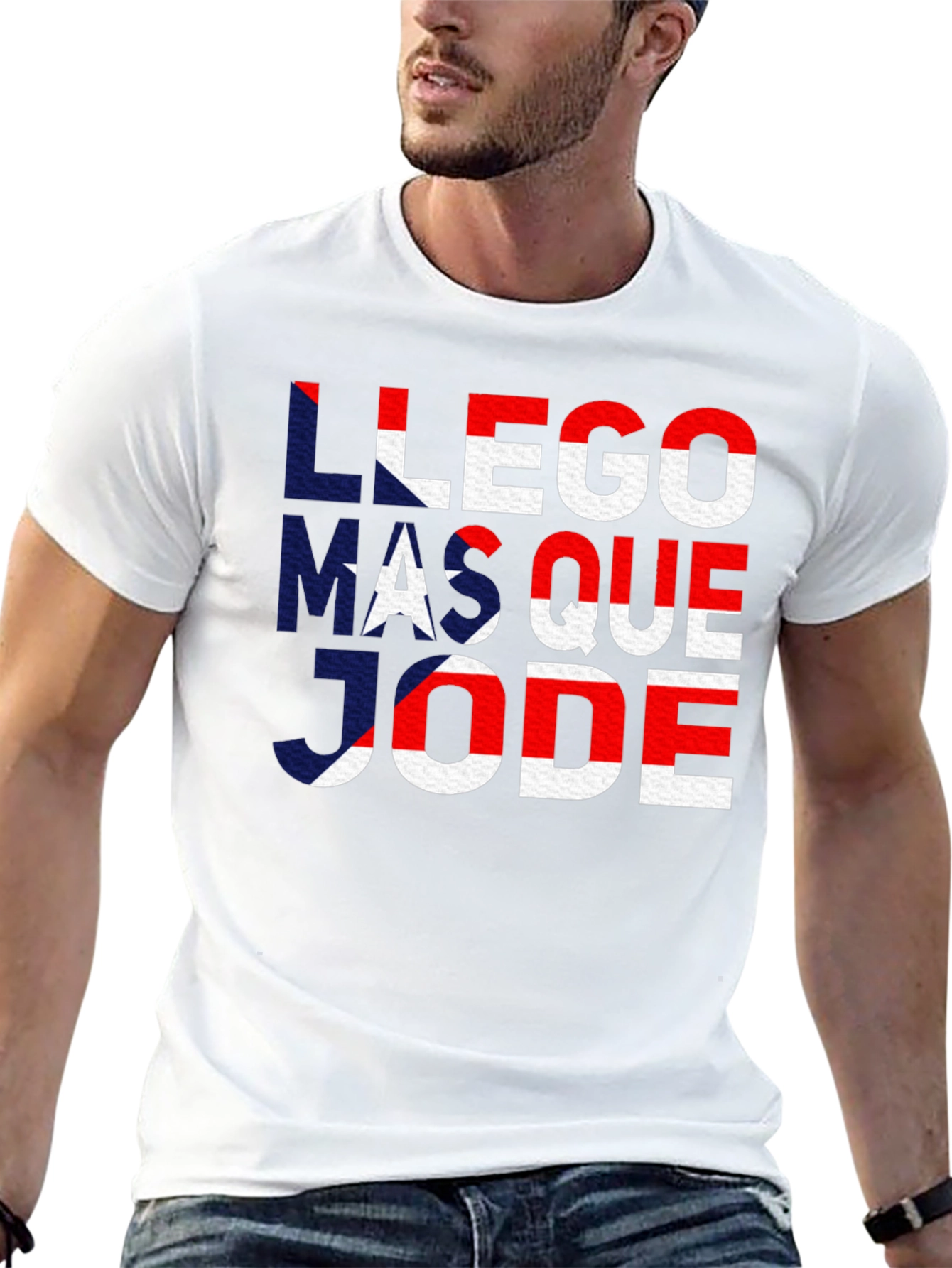 Llego Mas Que Jode Puerto Rico Flag T-Shirt