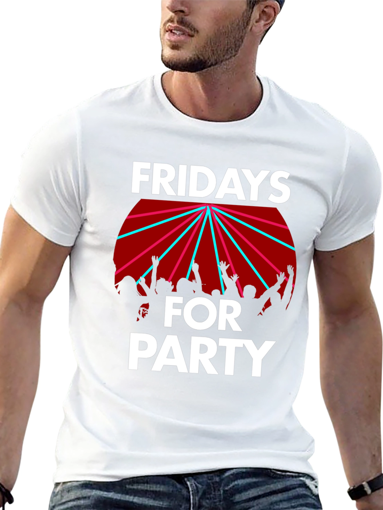 Fridays for Party Graphic Tee - Black
