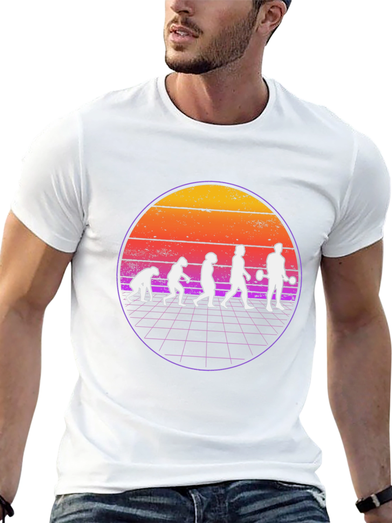 Evolution of Fitness Black Graphic T-Shirt