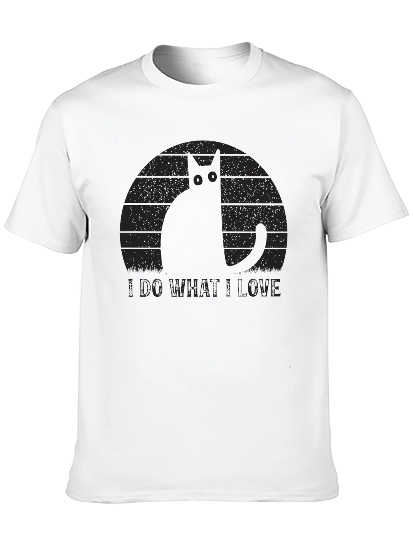 I Do What I Love Cat Graphic T-Shirt