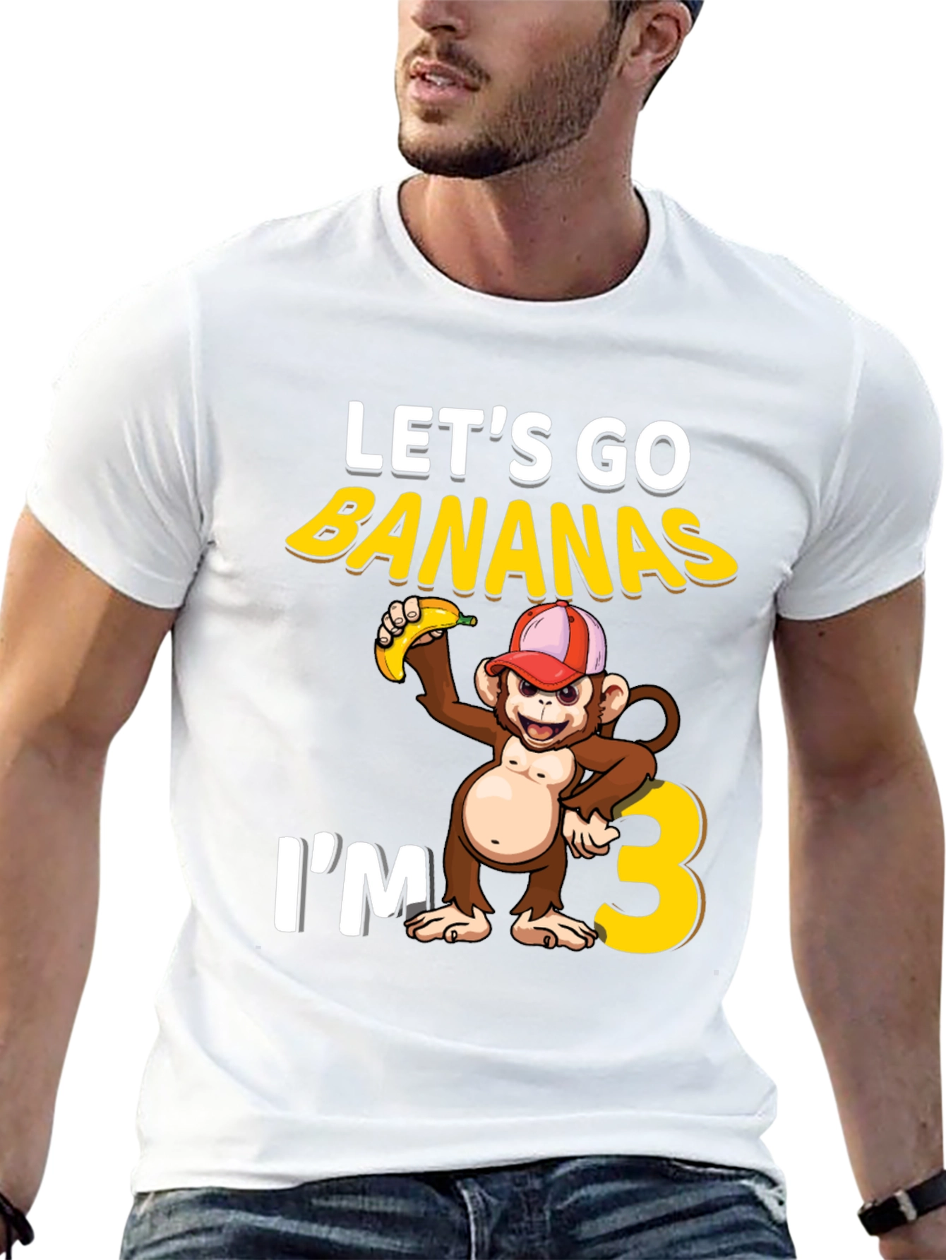 Lets Go Bananas 3rd Birthday T-Shirt