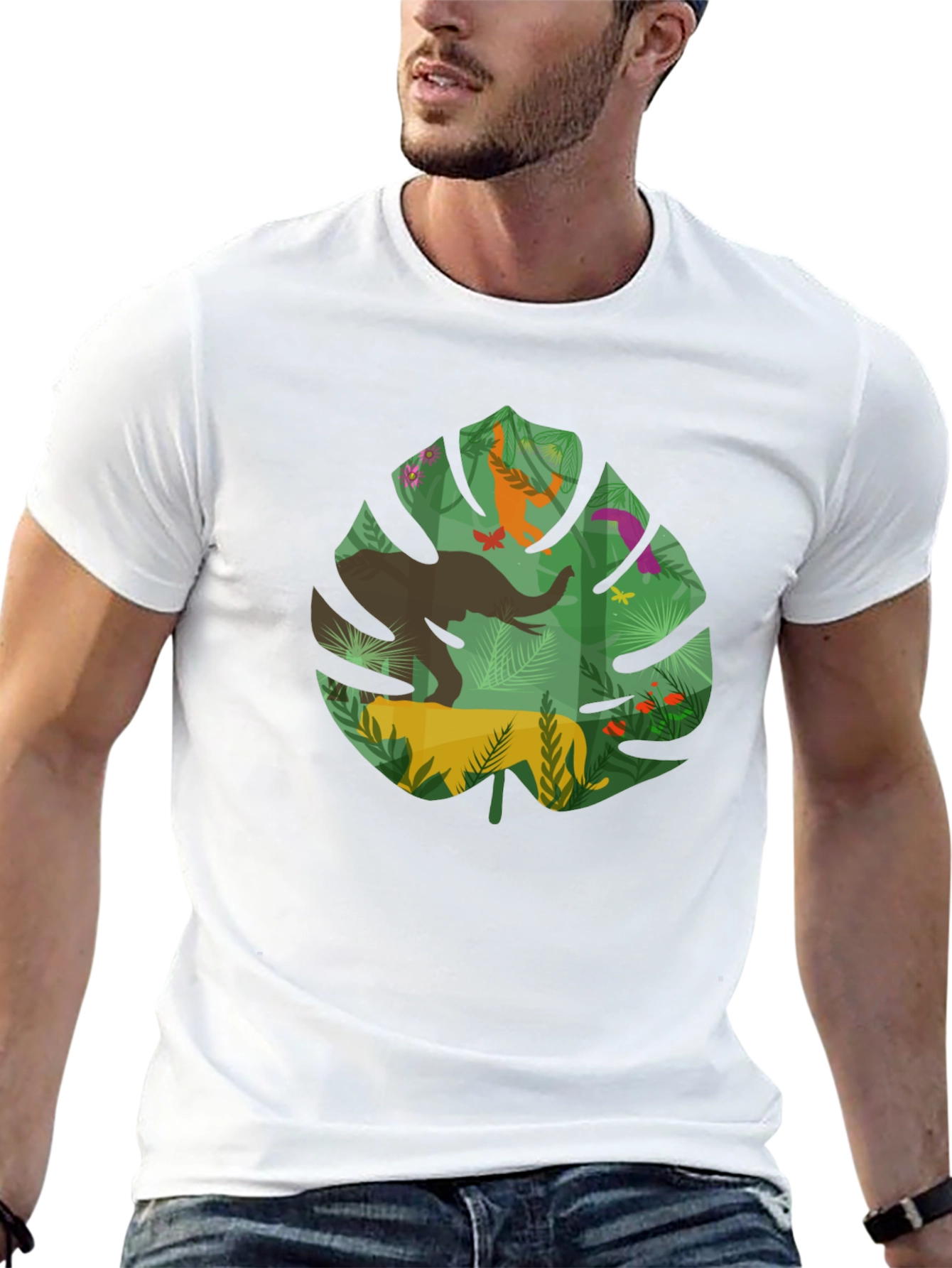 Jungle Leaf Graphic T-Shirt