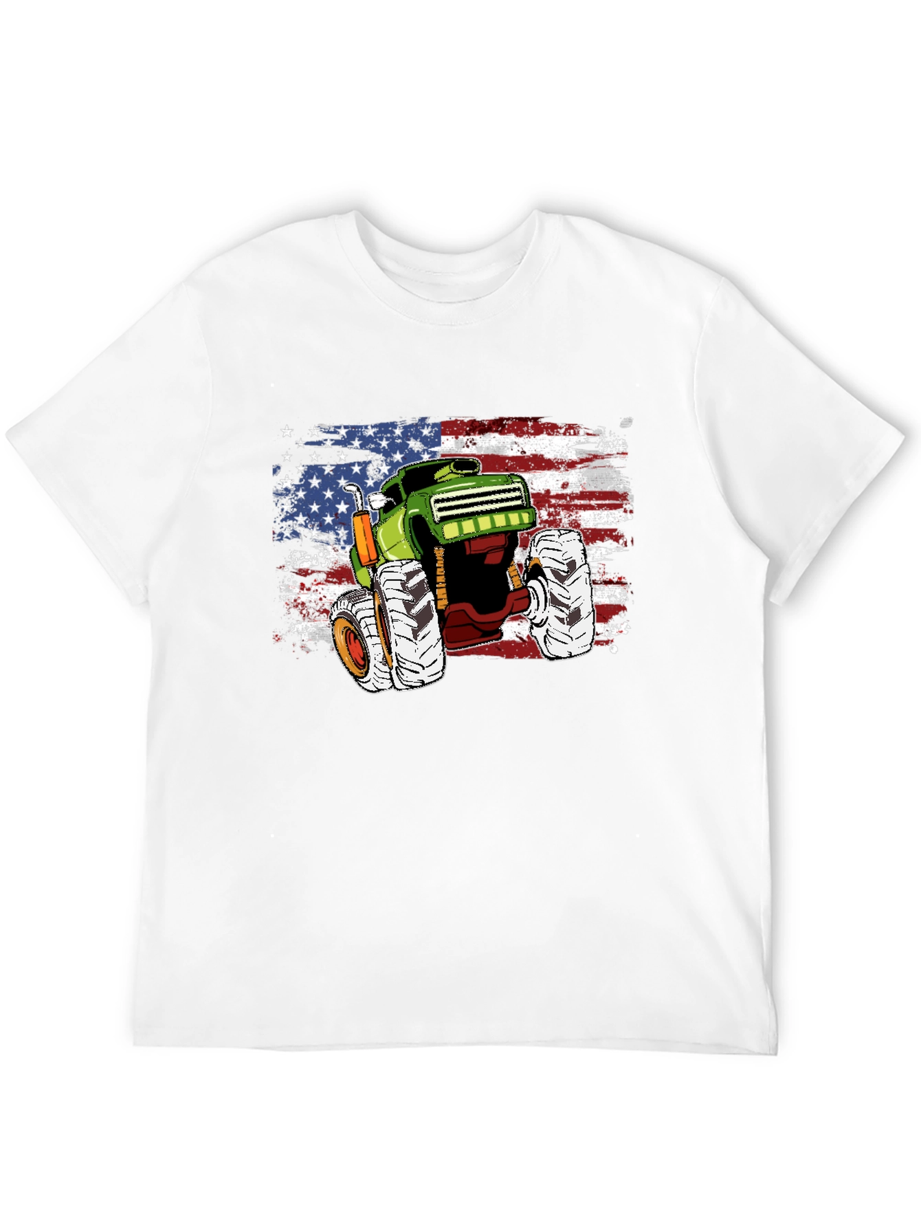 Monster Truck American Flag Graphic Tee