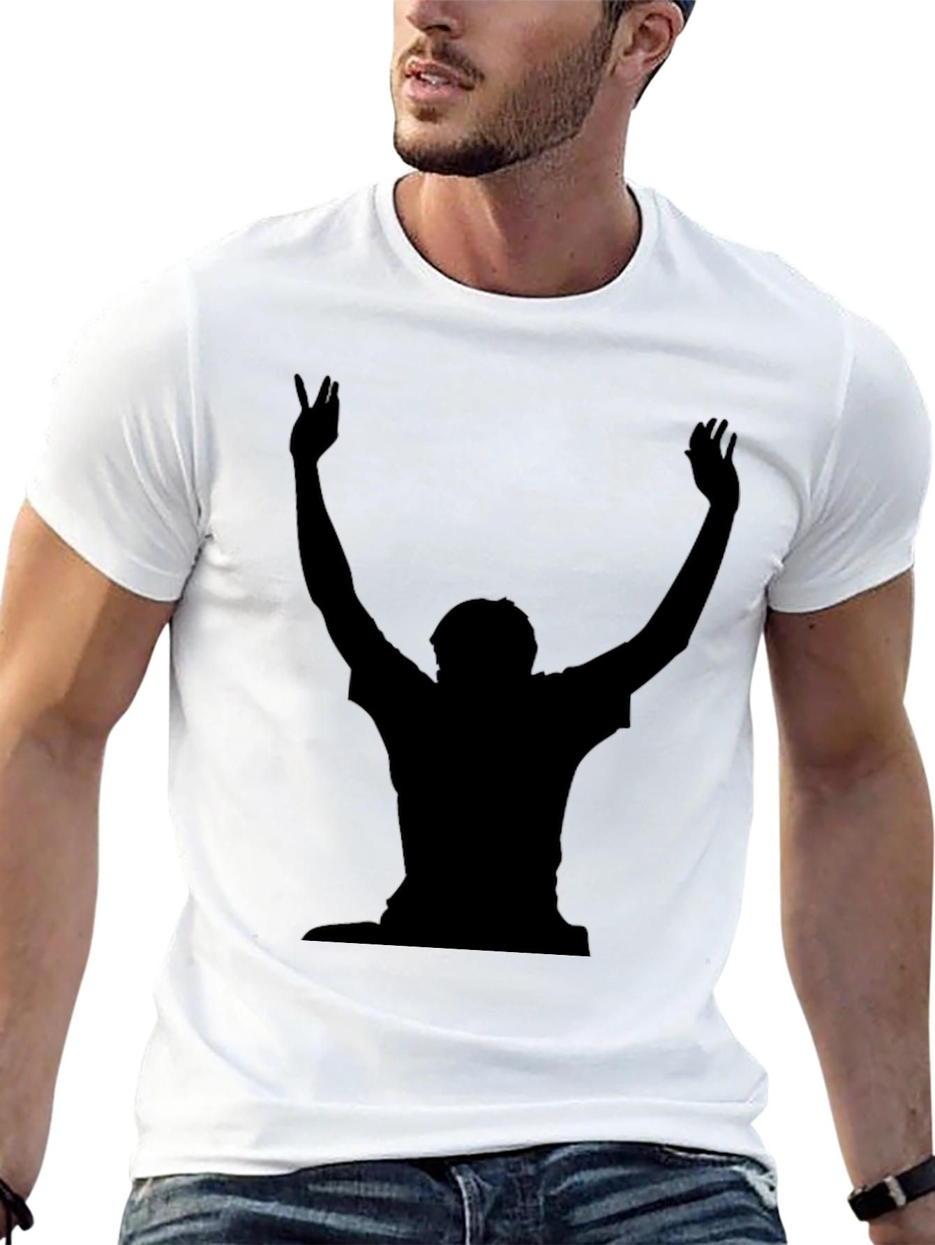 Silhouette Graphic T-Shirt - Black