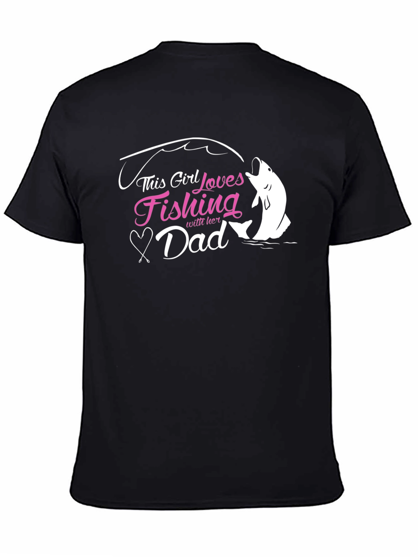 Fishing Girl Loves Dad T-Shirt
