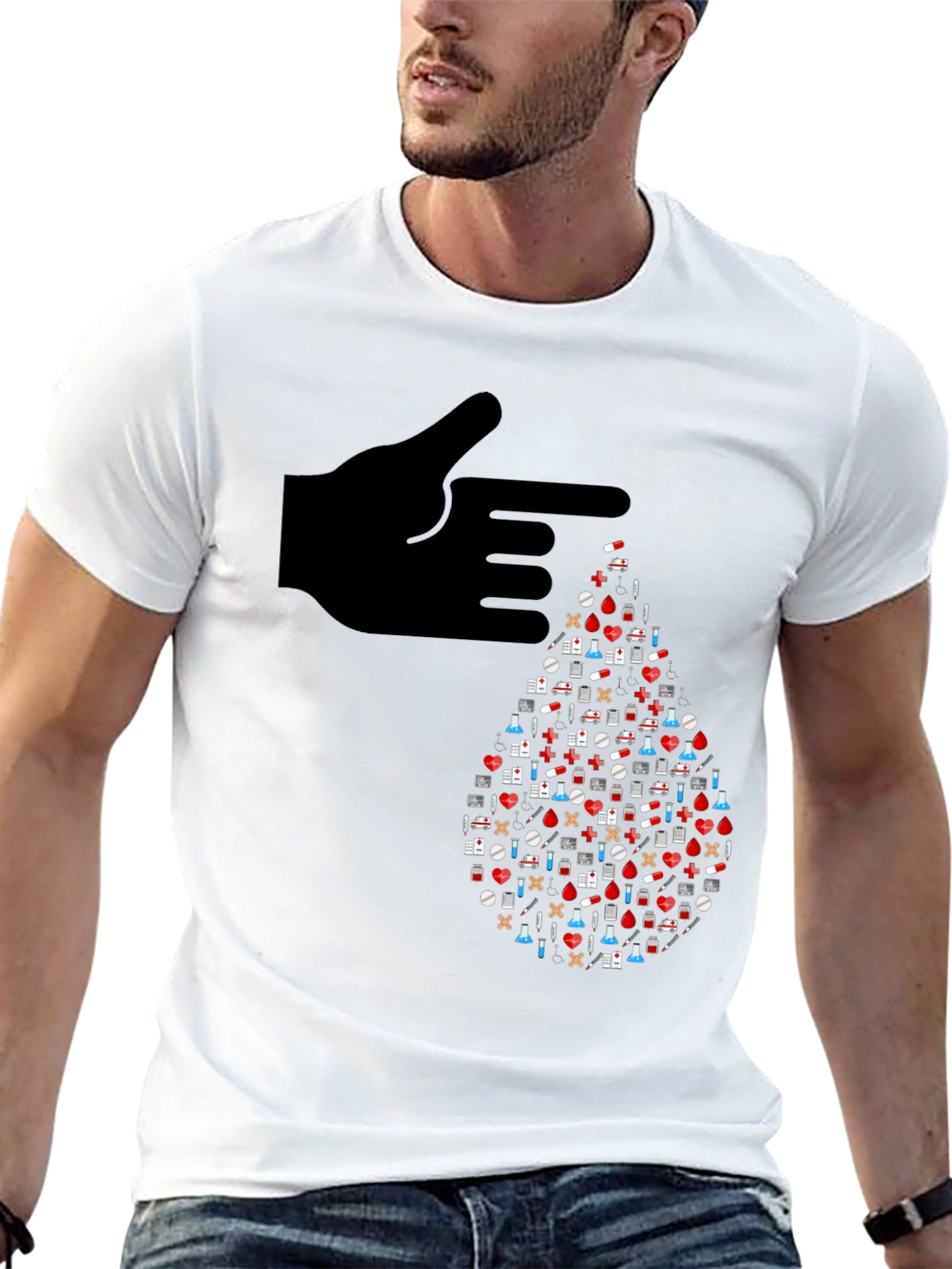 Healthcare Blood Drop T-Shirt
