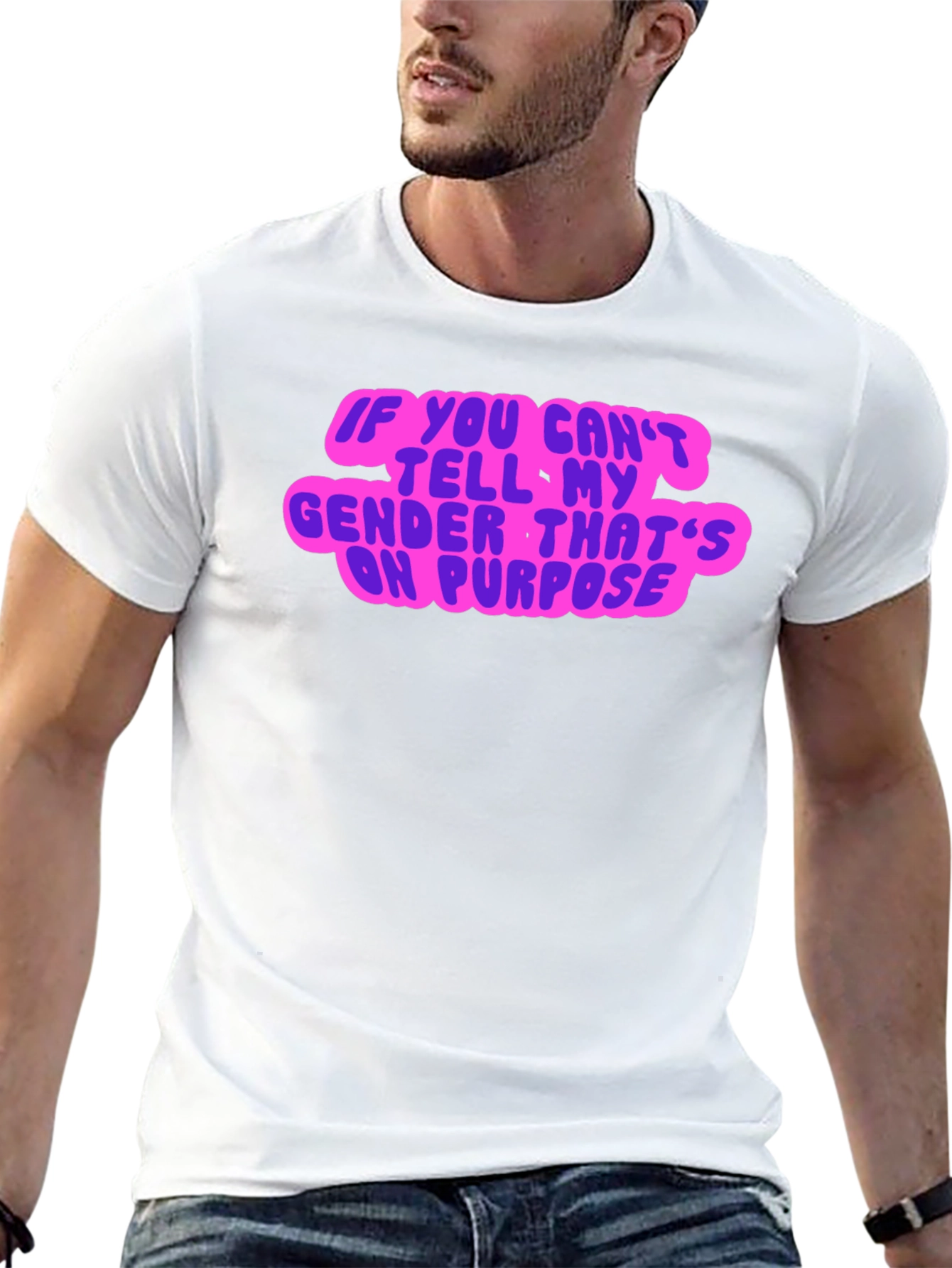 Gender Neutral Statement Tee - Black