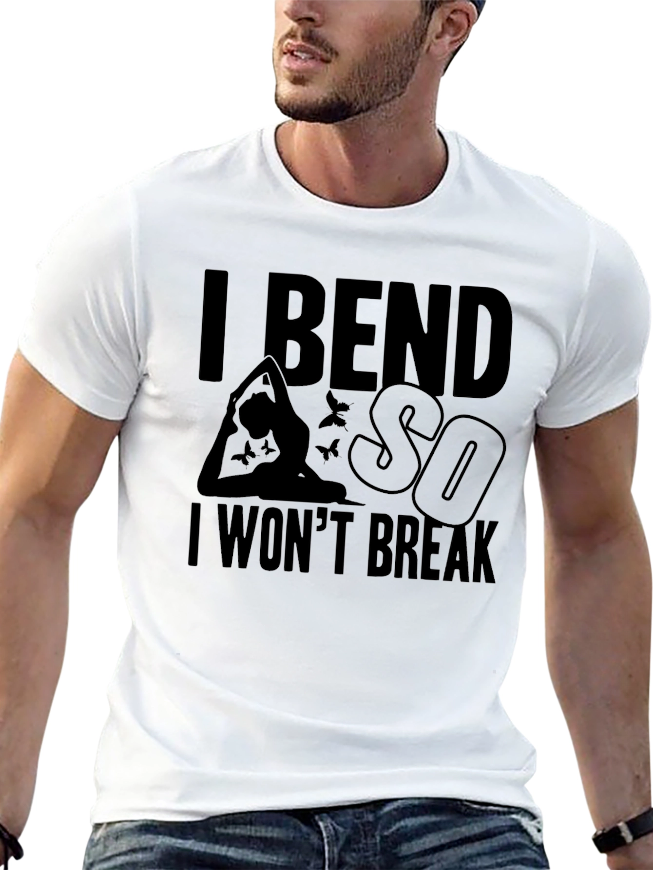 I Bend So I Wont Break Yoga Graphic Tee