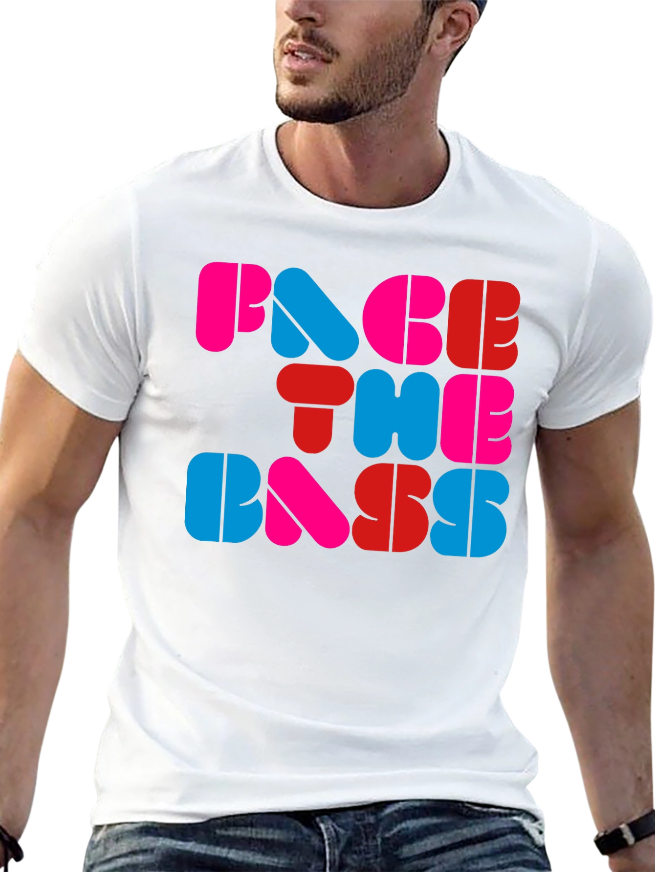 Face The Bass Graphic T-Shirt - Bold Style