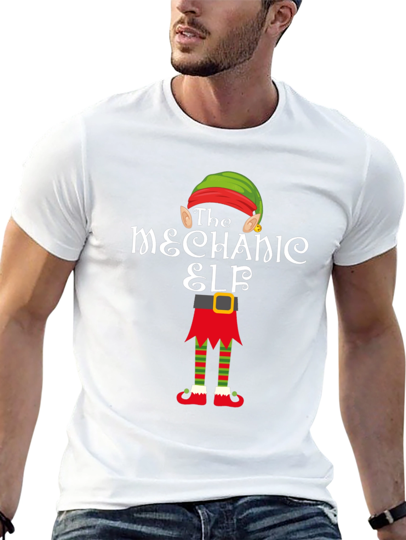 The Mechanic Elf T-Shirt - Holiday Humor