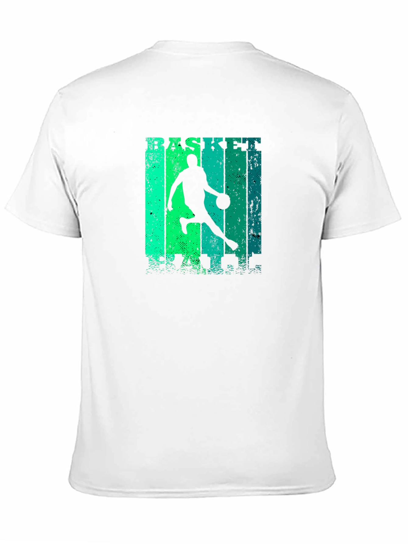 Basketball Player Graphic Print Black T-Shirt