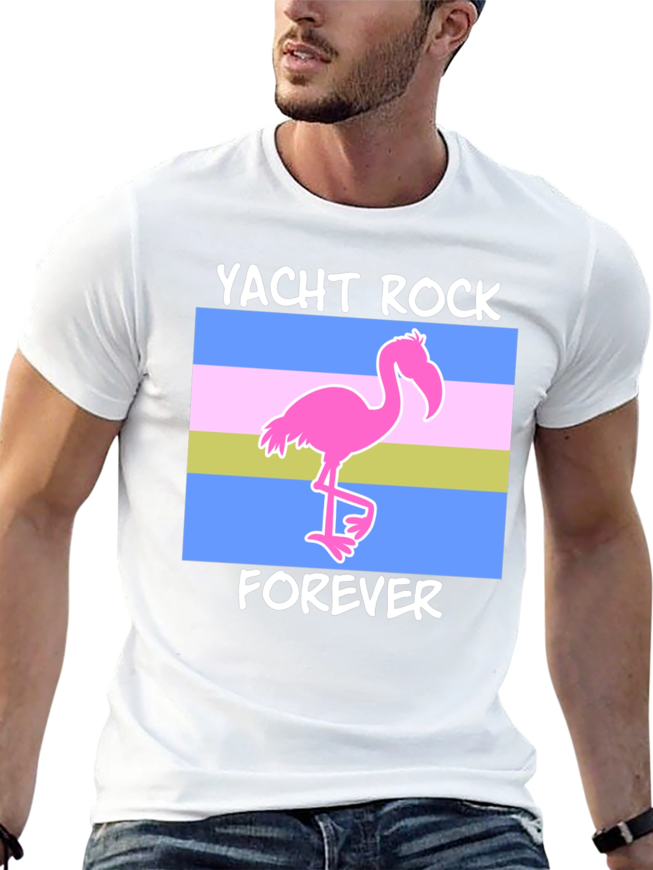 Yacht Rock Forever Flamingo T-Shirt