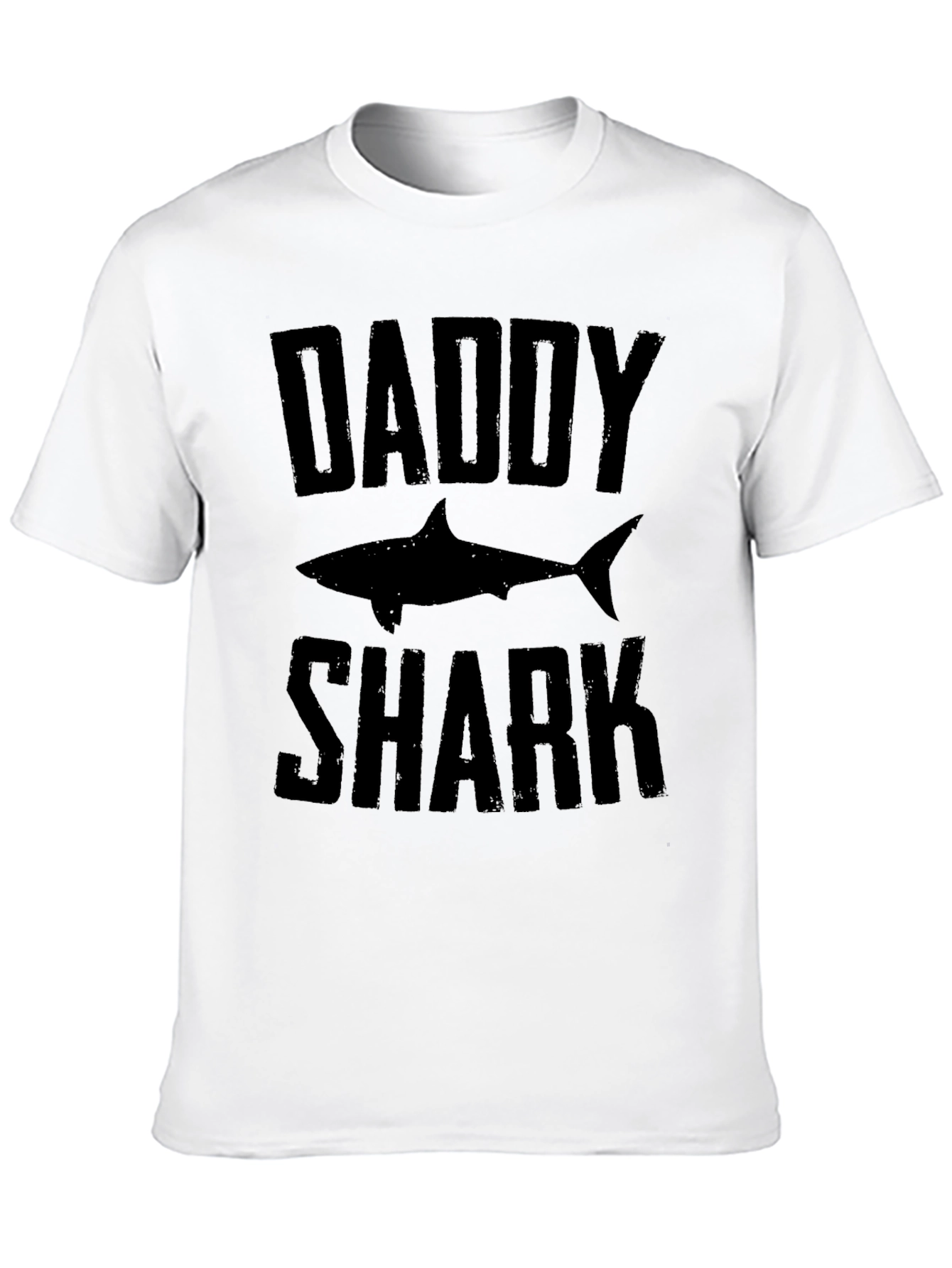 Daddy Shark Graphic Tee - Black Cotton T-Shirt