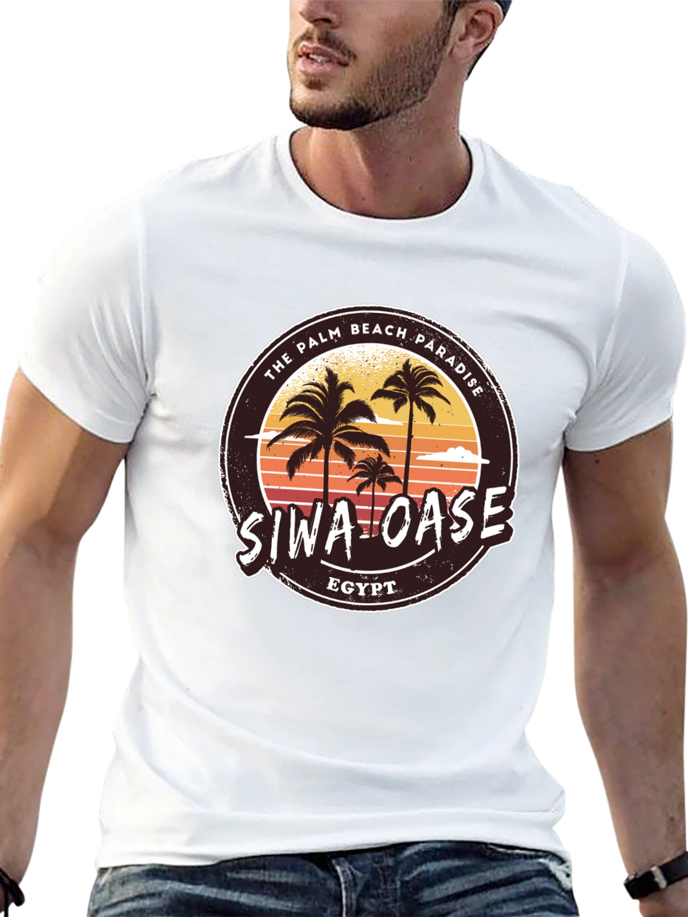 Siwa Oase Egypt T-Shirt Palm Beach Paradise Graphic Tee