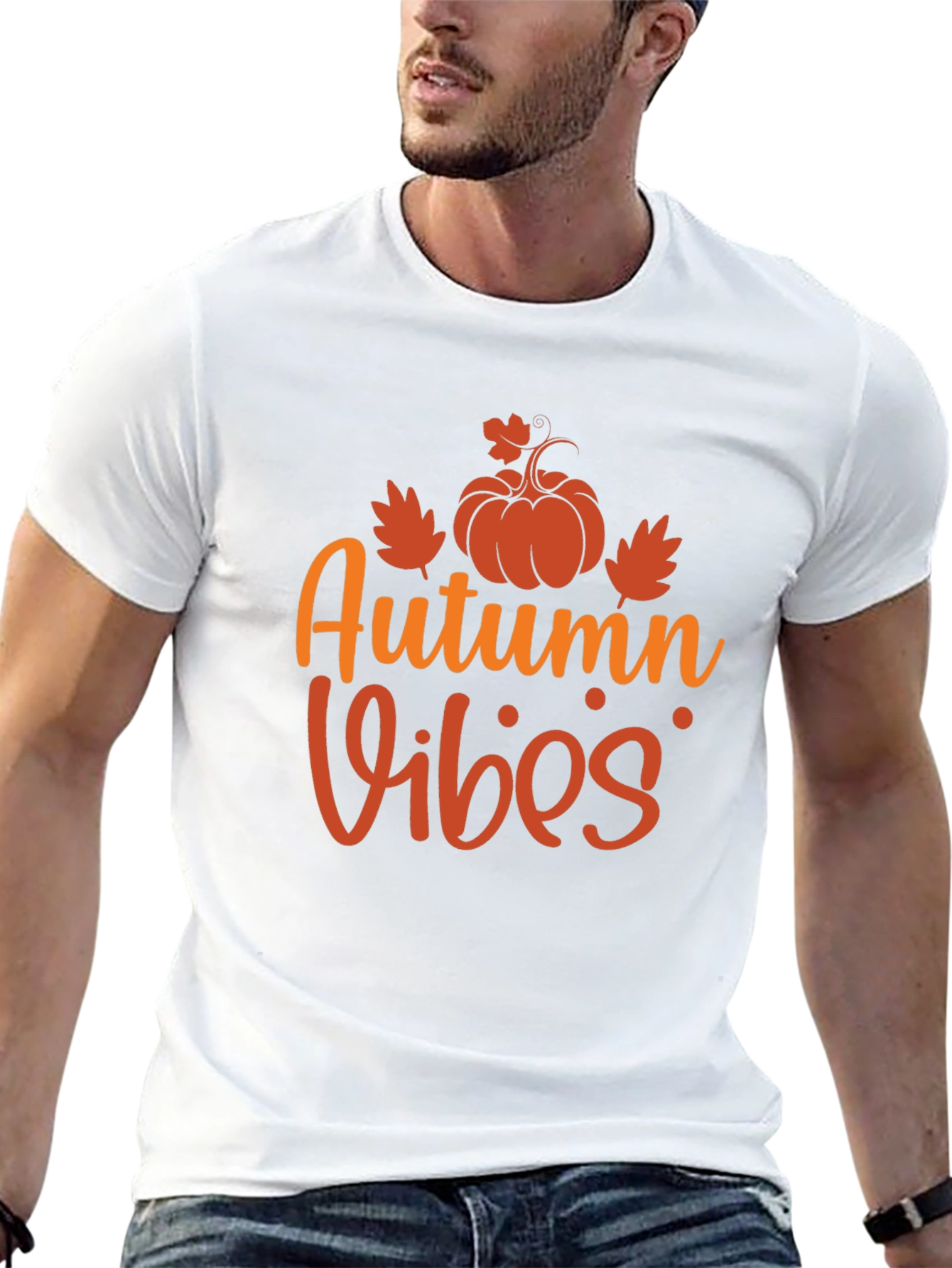 Autumn Vibes Graphic Tee - Fall Season Shirt