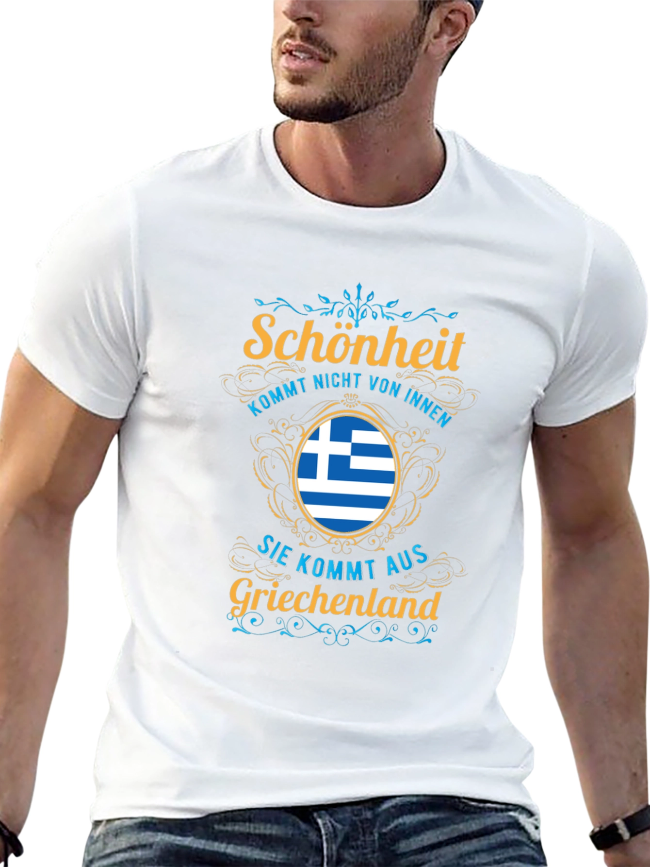Greece Pride T-Shirt - Schönheit Kommt Nicht Von Innen
