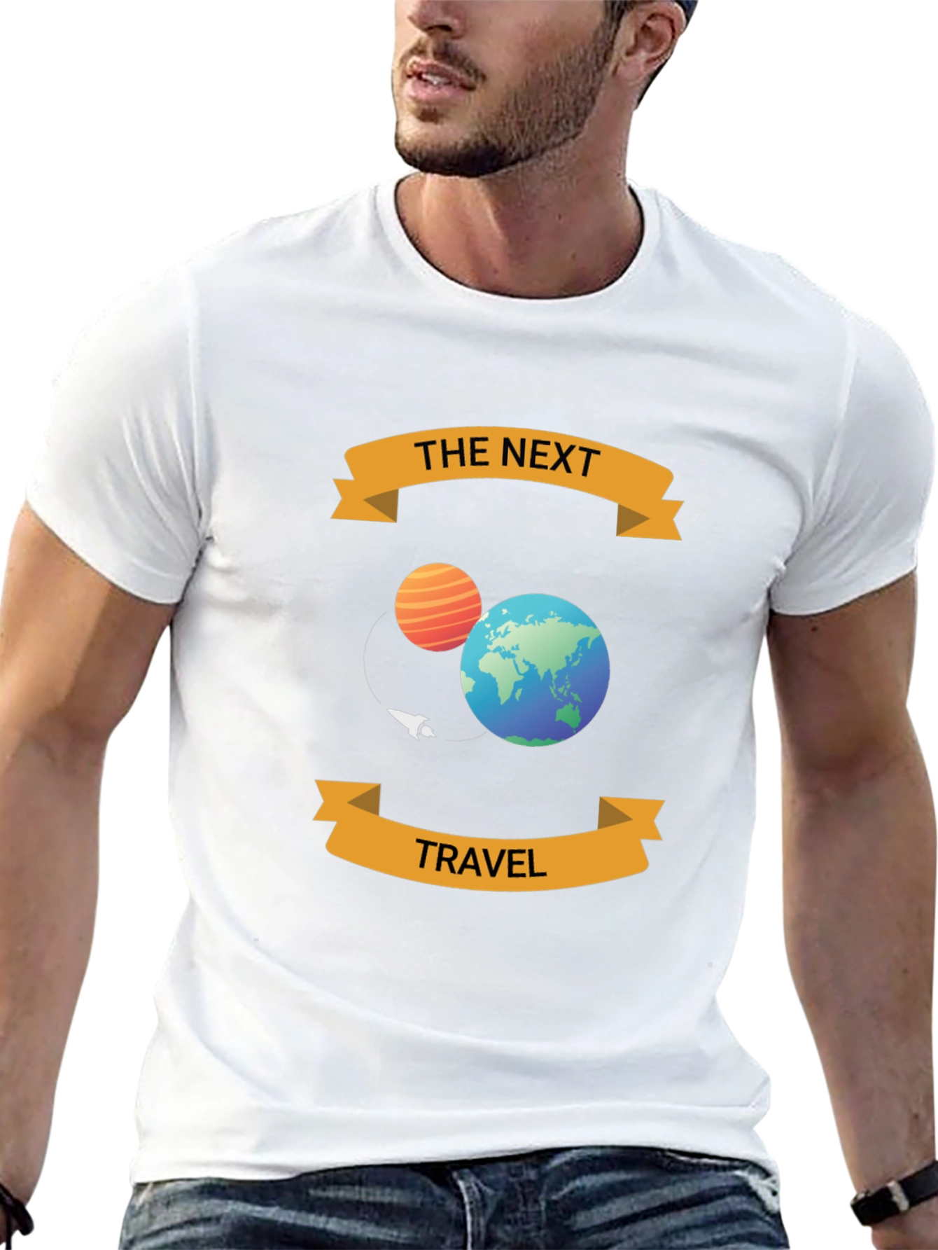 The Next Travel Black T-Shirt - Space Adventure Tee