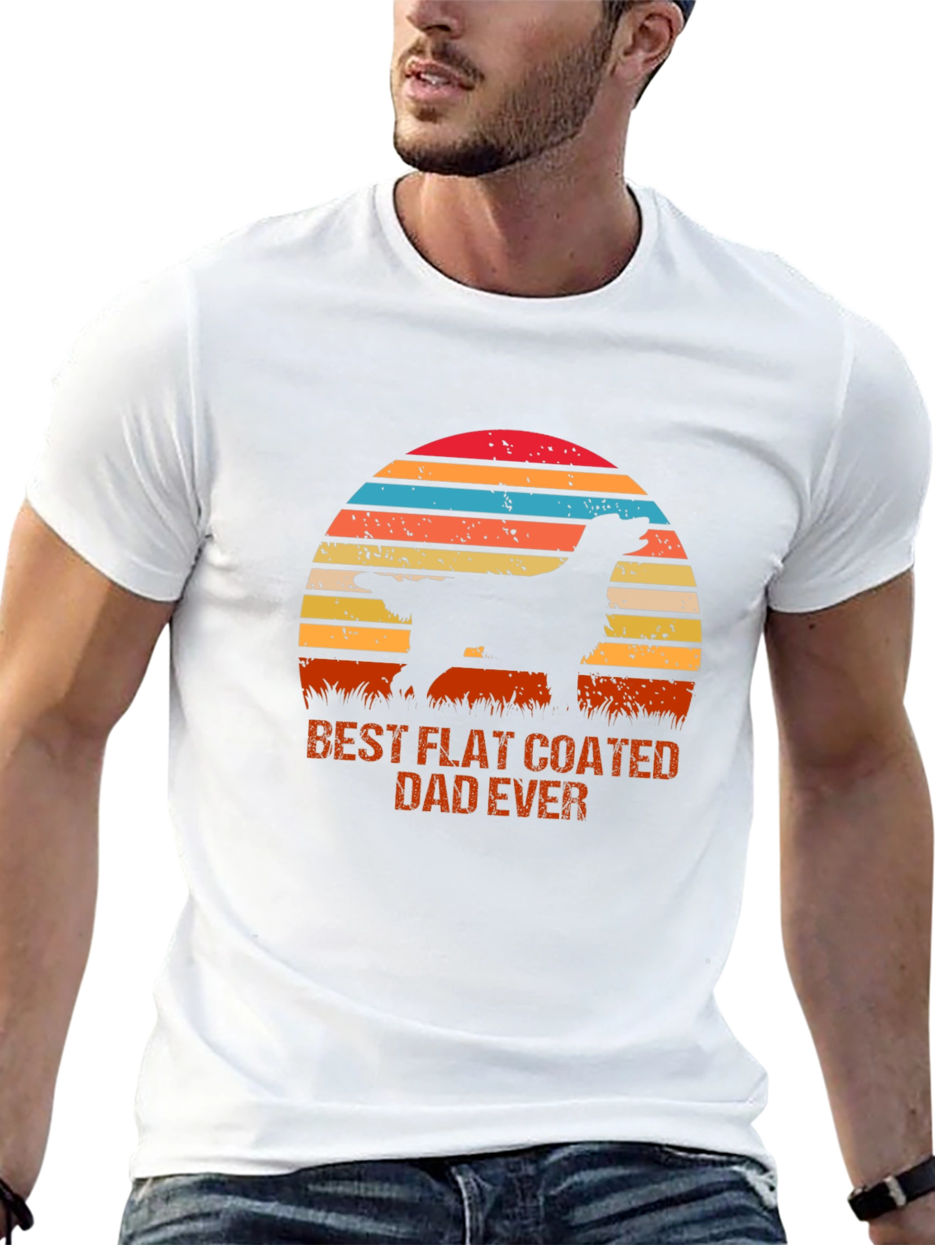Best Flat Coated Dad Ever T-Shirt