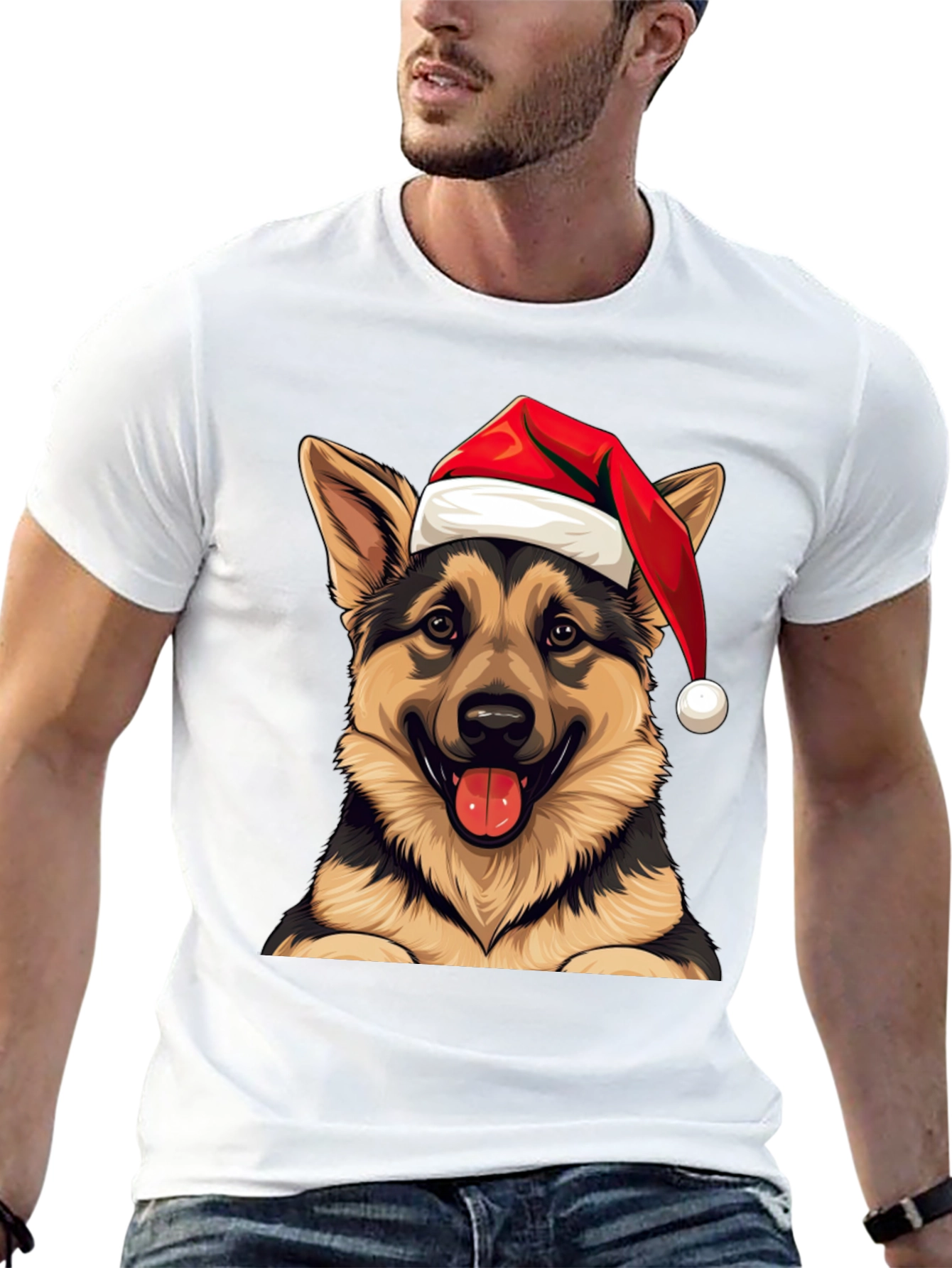 Festive Dog Graphic Tee