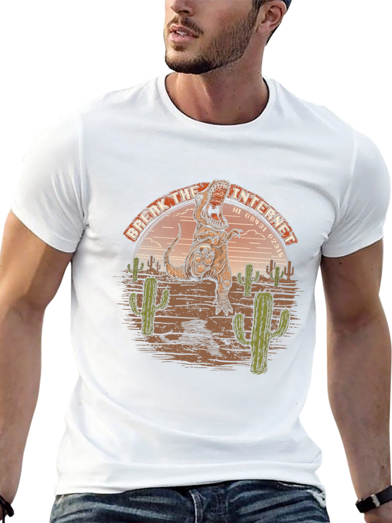 Break the Internet T-Rex Graphic Tee