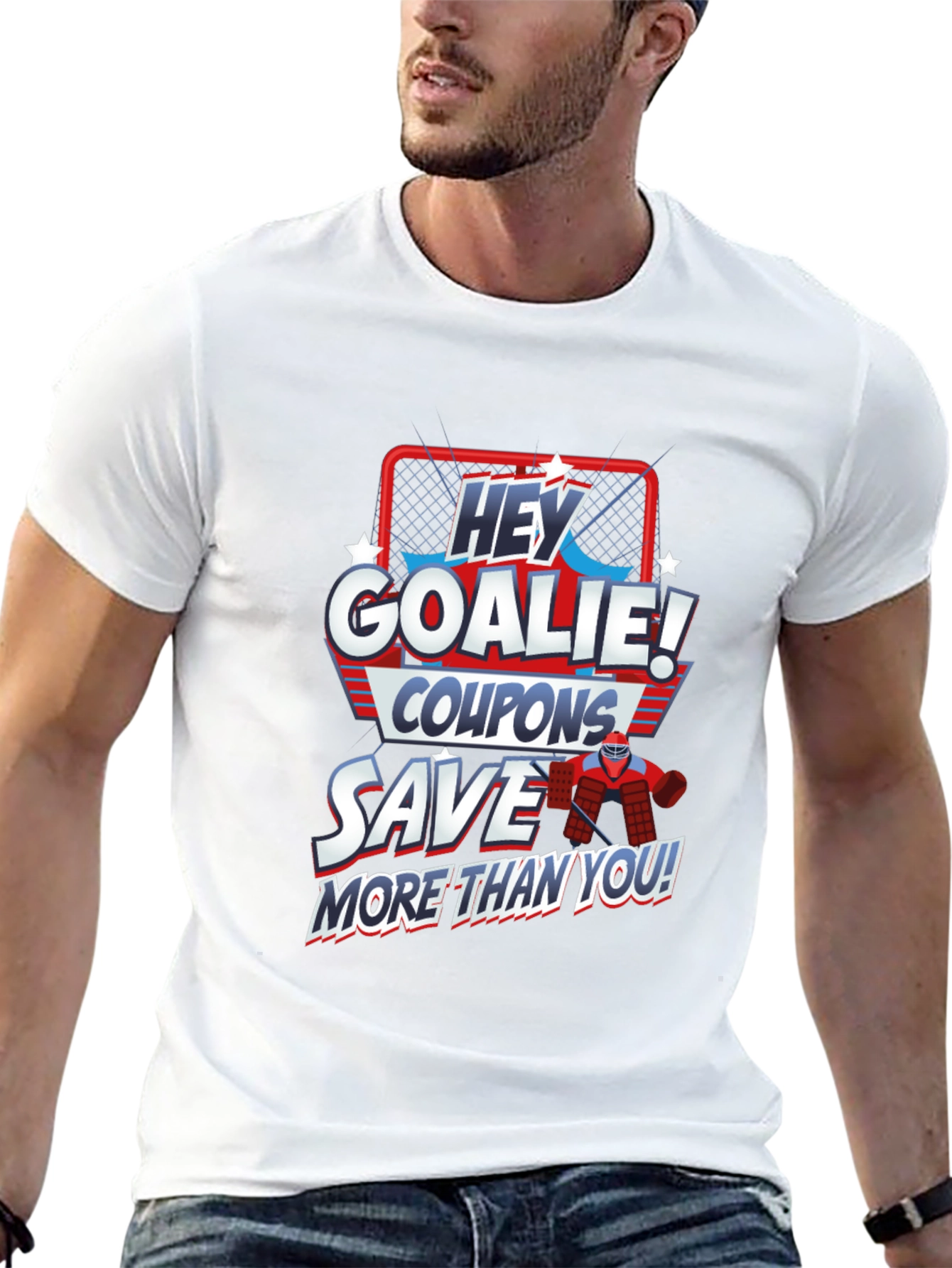 Hey Goalie! Coupons Save More Than You T-Shirt
