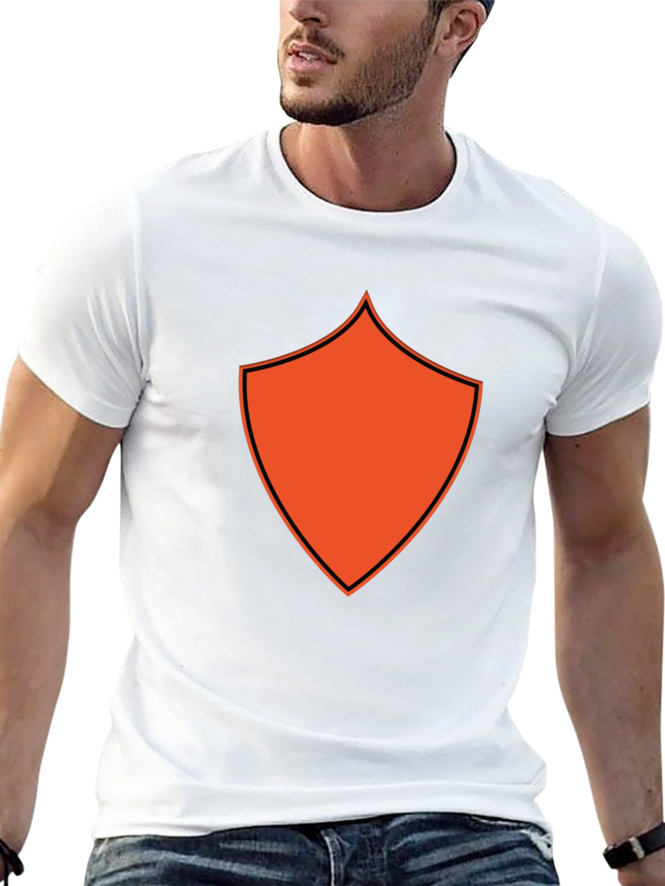 Black Shield Graphic Tee - Modern Style
