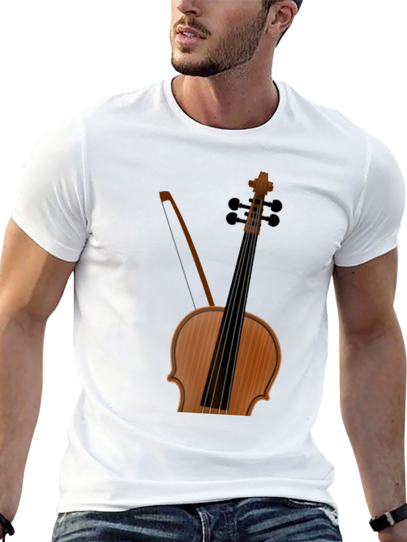 Violin Graphic Tee - Musicians Apparel