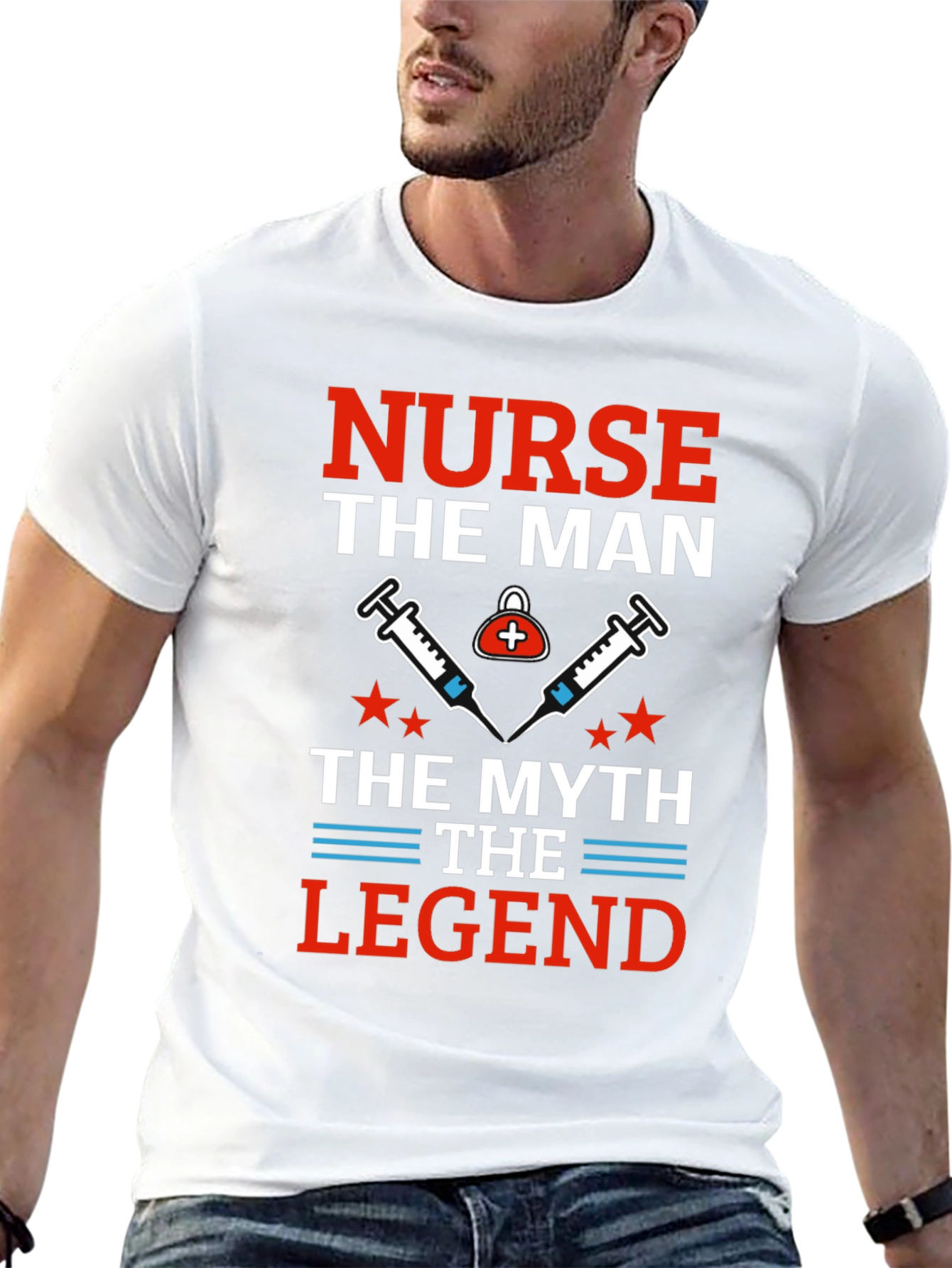 Nurse The Man Myth Legend Graphic Tee