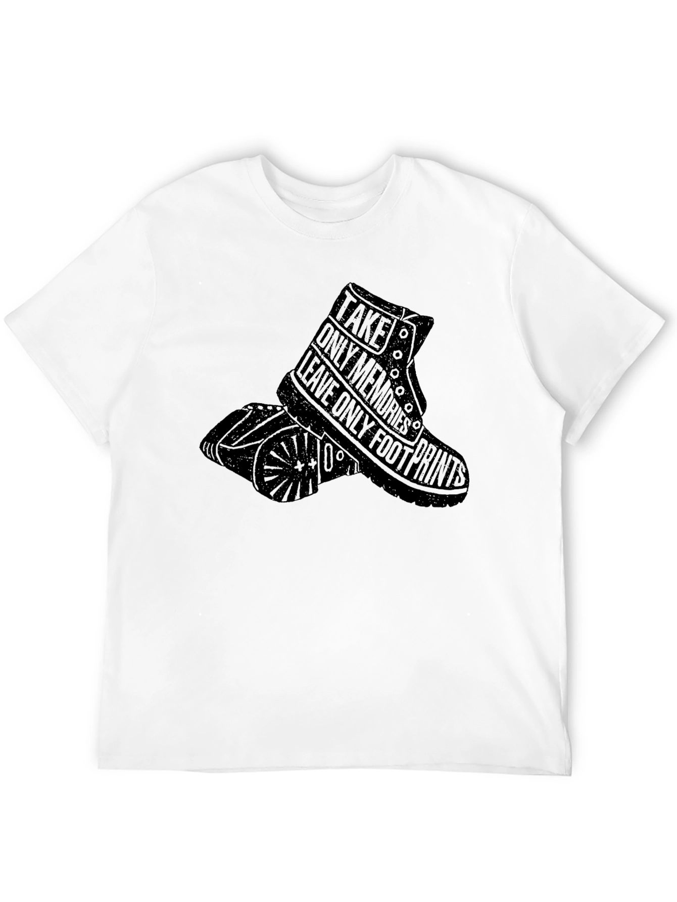 Mens Black Take Only Memories Graphic T-Shirt