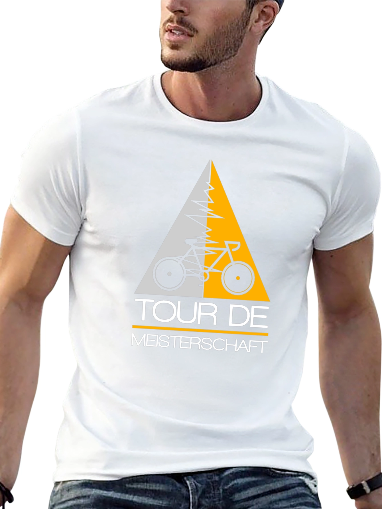 Tour De Meisterschaft Bicycle Graphic Tee - Black