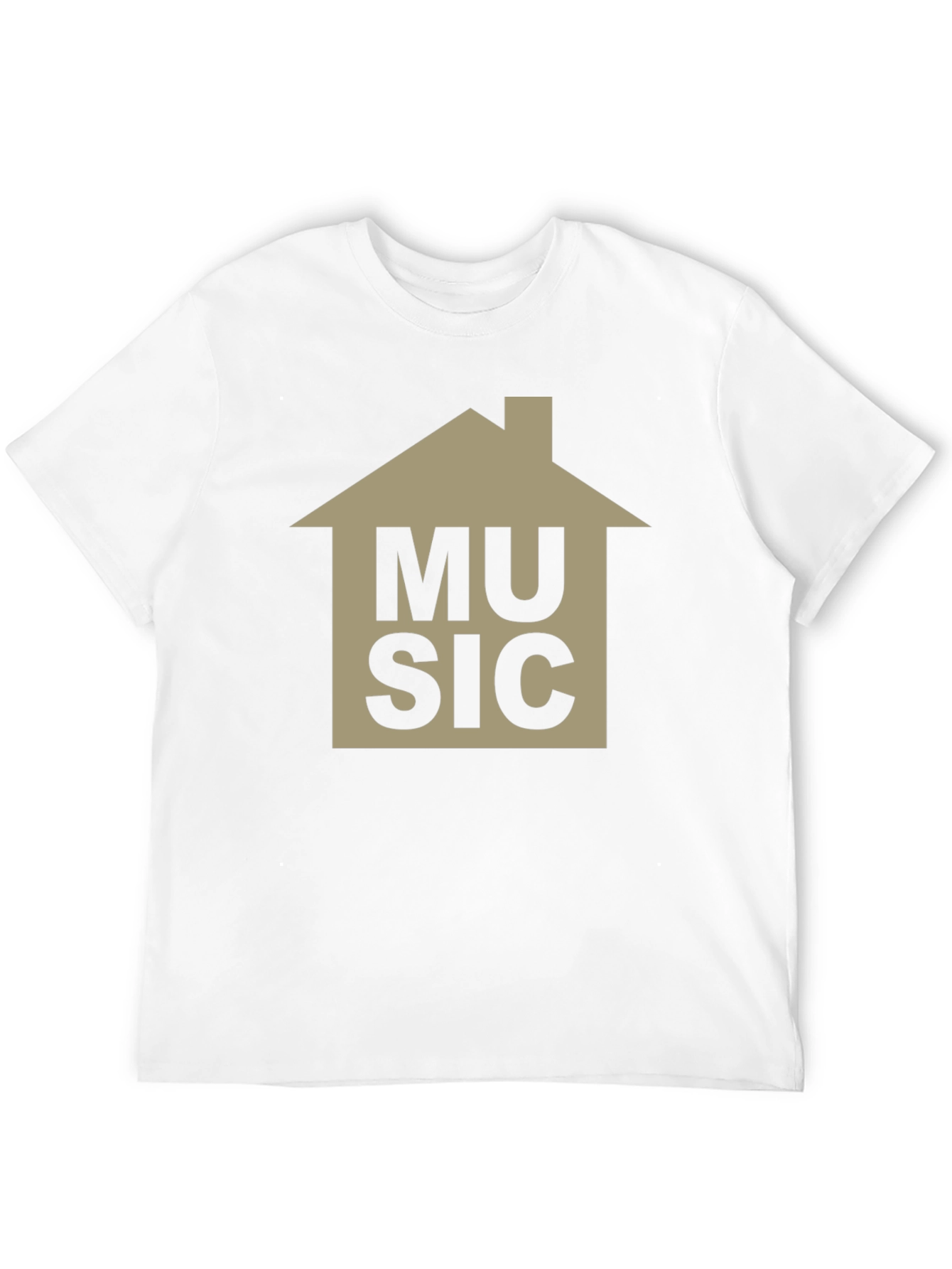 House Music Graphic Tee - Black Cotton T-Shirt