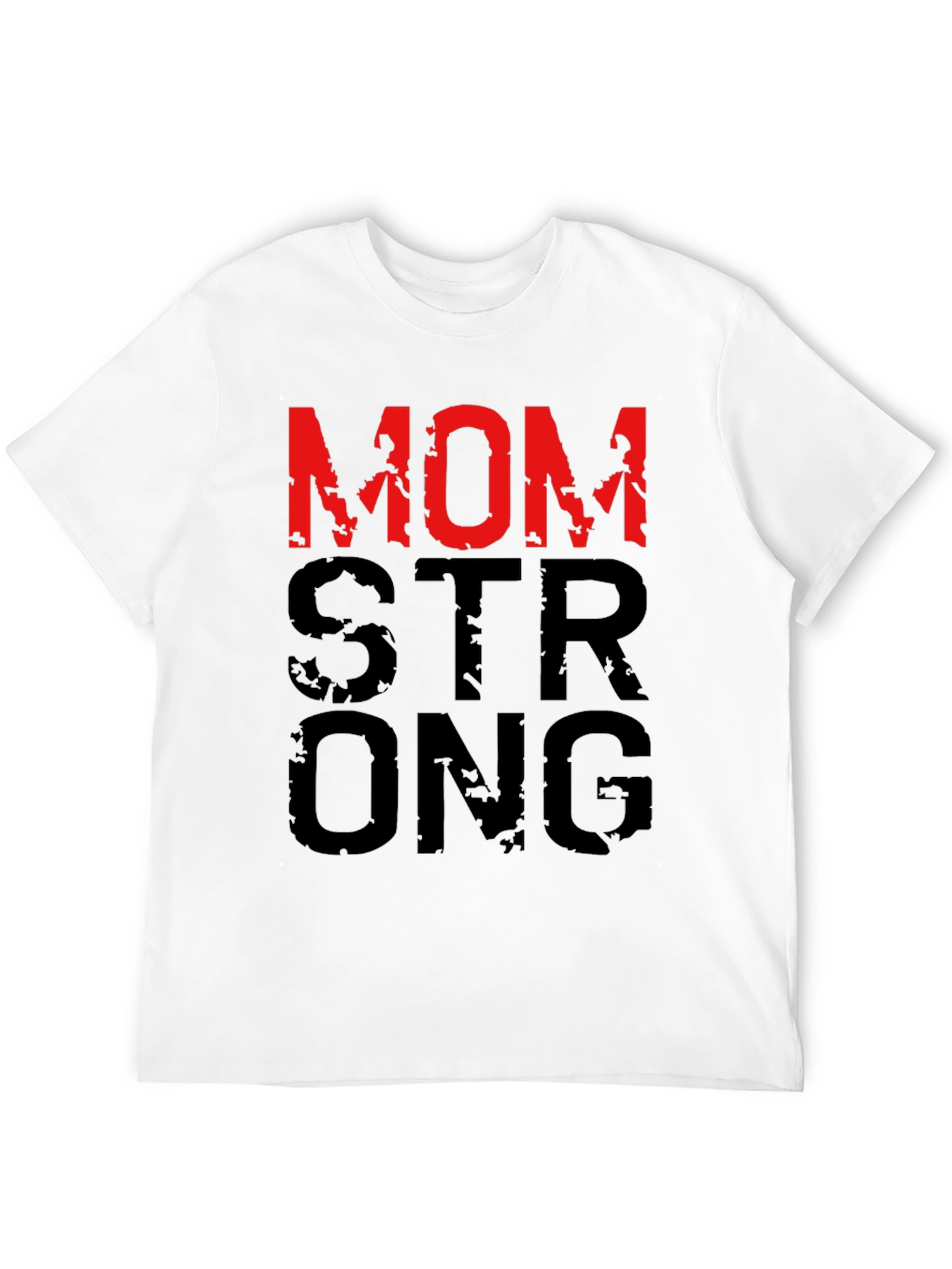 Mom Strong Graphic T-Shirt - Black