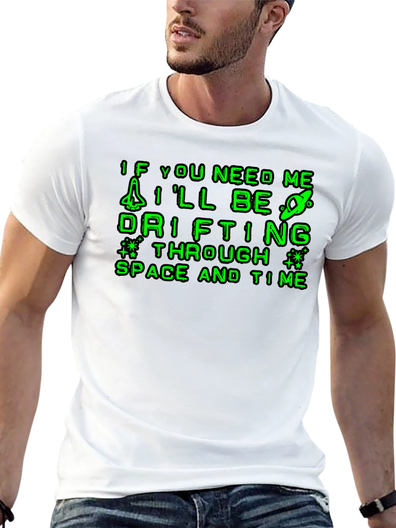Drifting Through Space & Time Graphic T-Shirt
