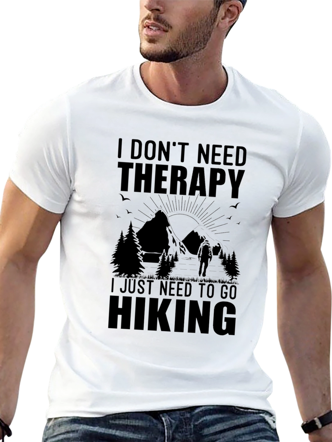 Hiking Therapy T-Shirt - Nature Lover Apparel