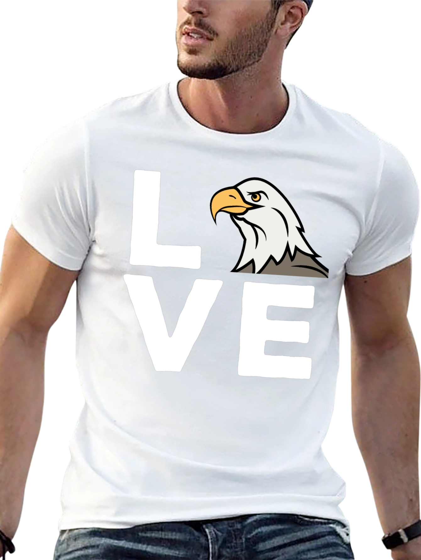 Eagle Love Graphic T-Shirt - Patriotic Tee