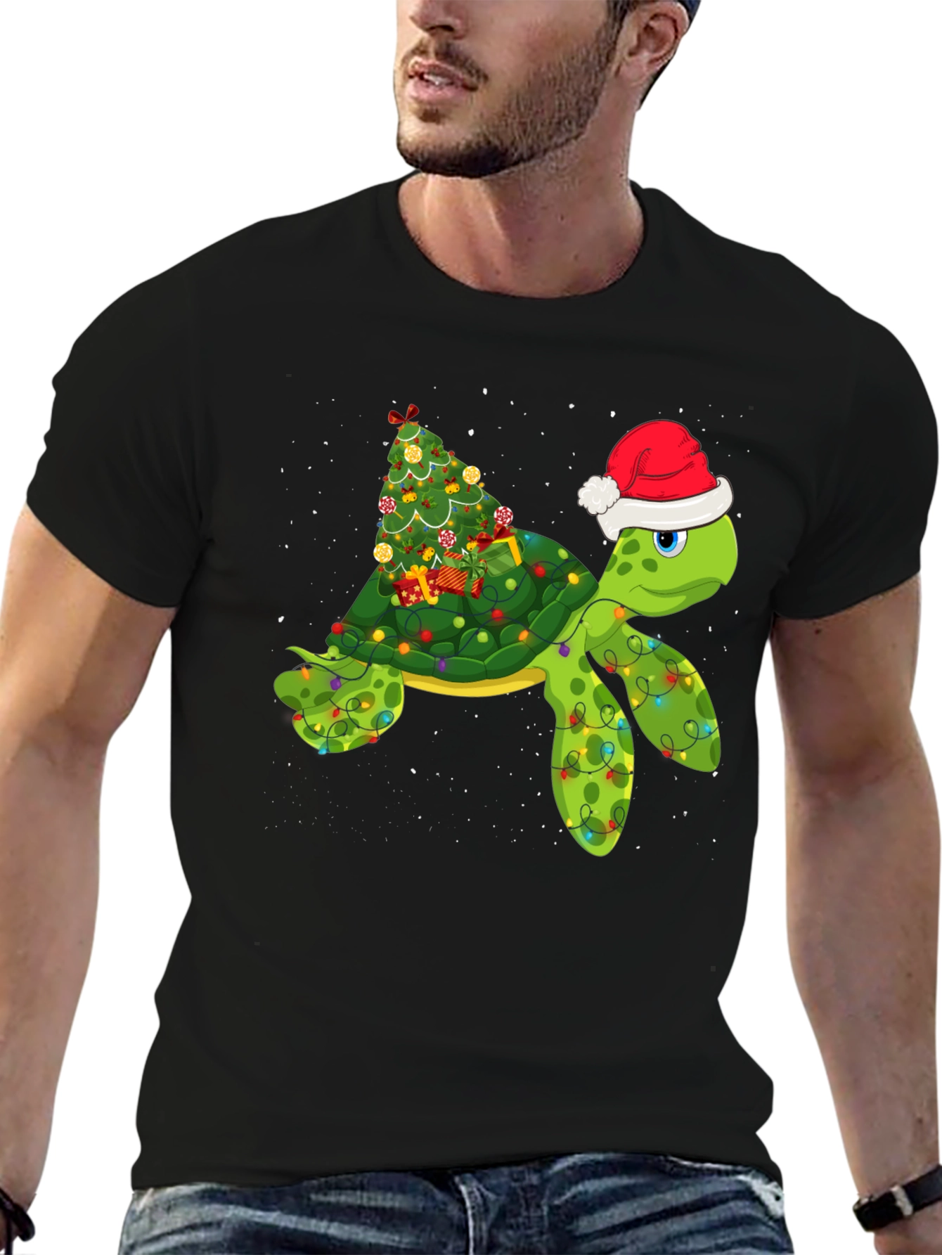 Festive Turtle Christmas T-Shirt