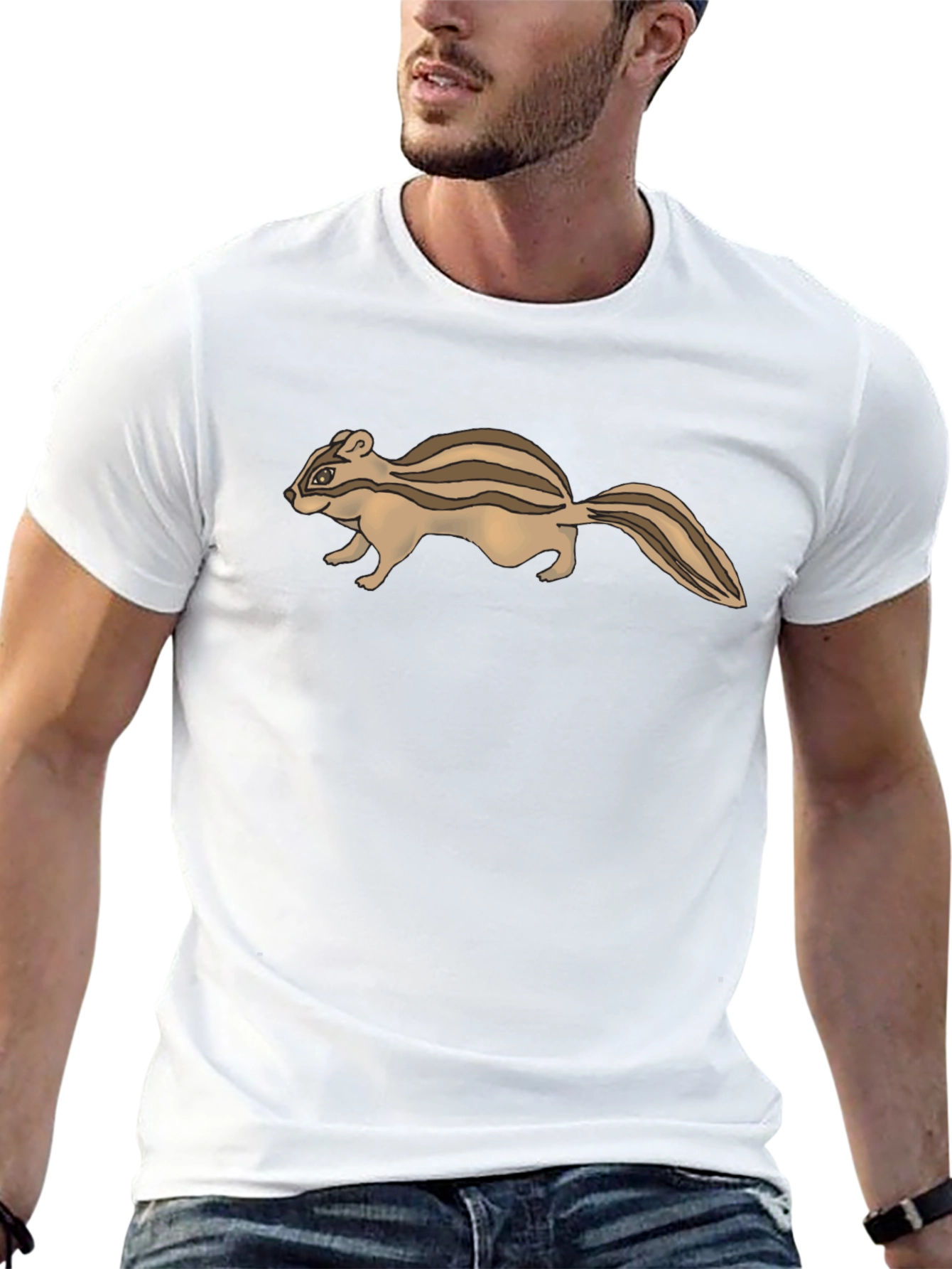 Chipmunk Graphic Tee - Casual Comfort