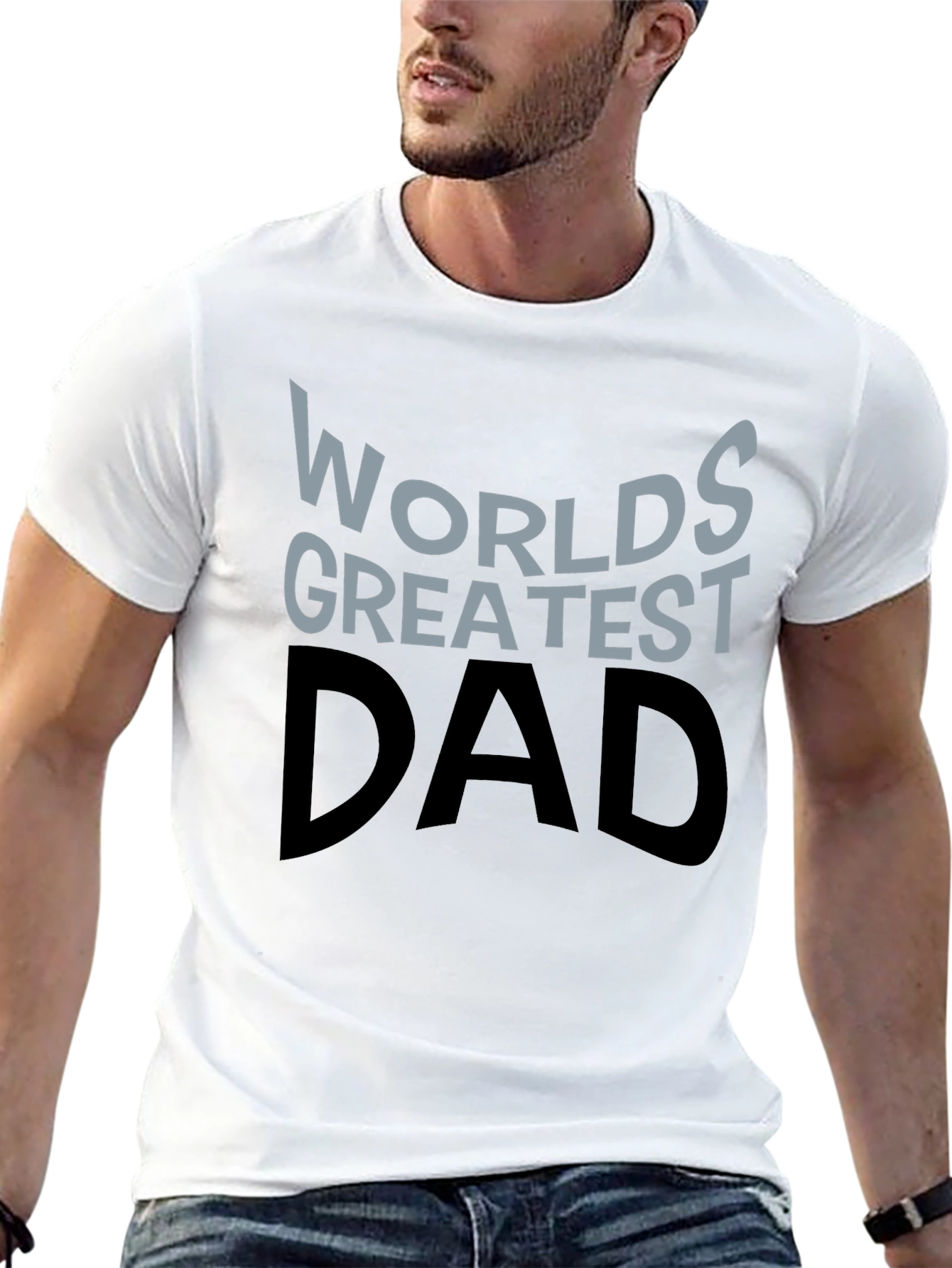 Worlds Greatest Dad T-Shirt - Black