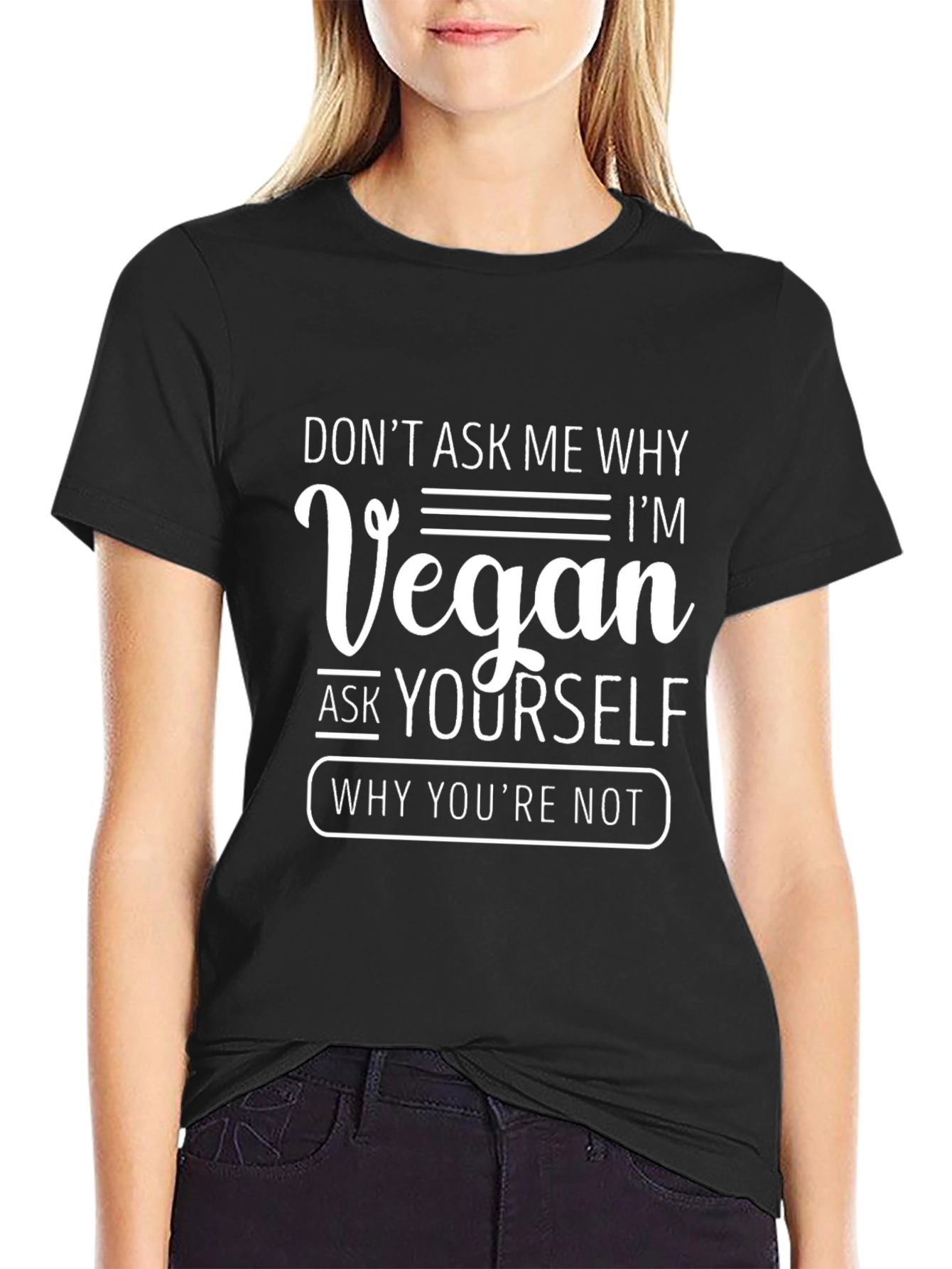 Vegan Slogan Graphic T-Shirt